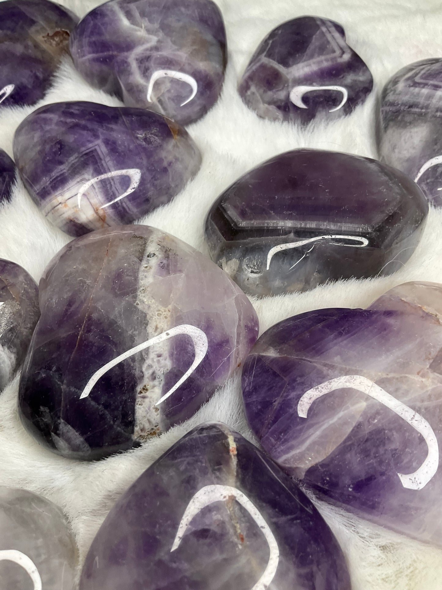 Chevron Amethyst Heart