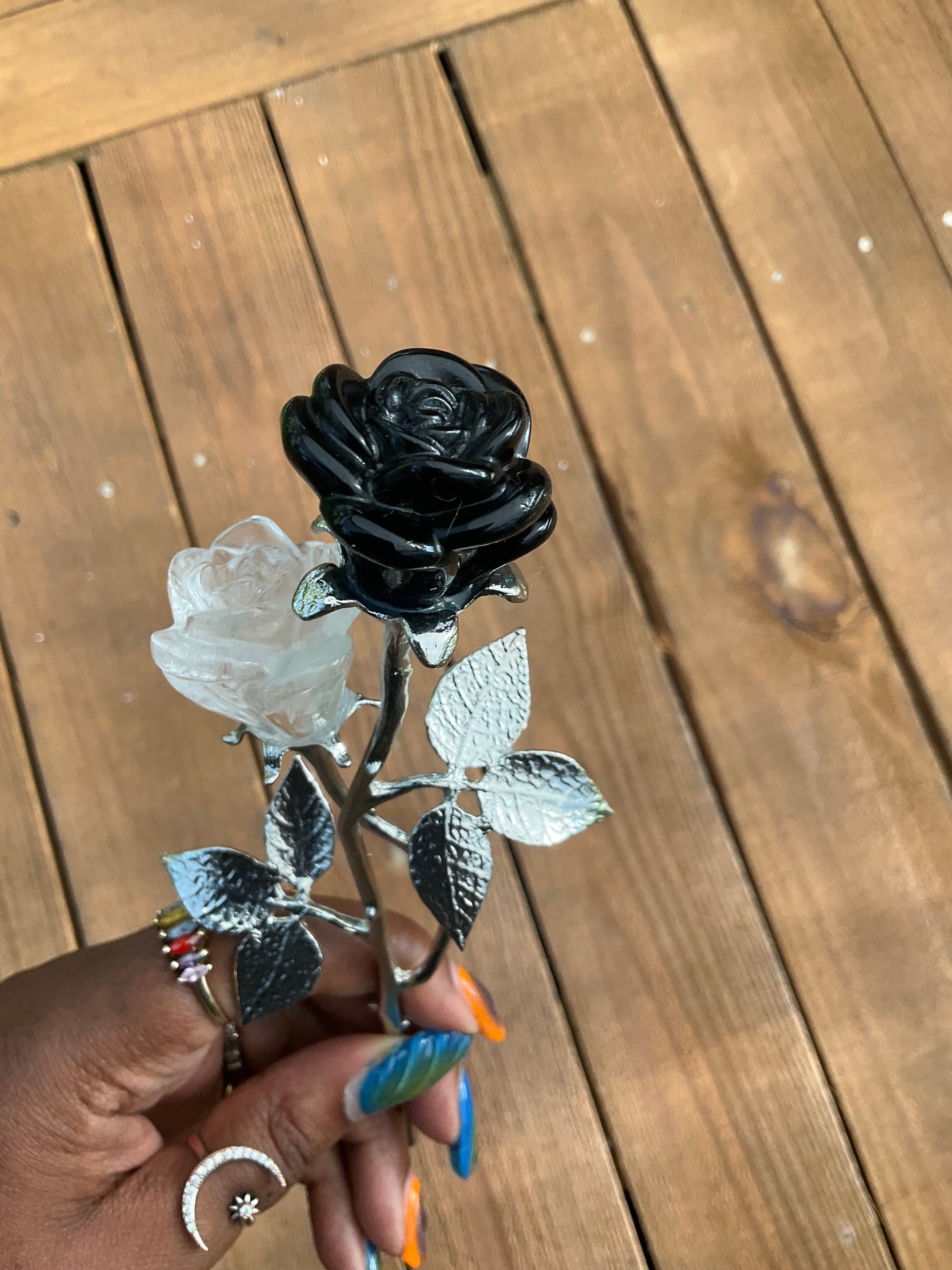 Double Stemmed Rose