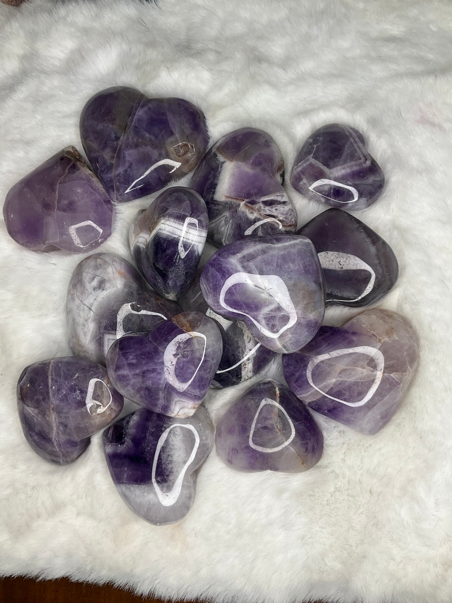 Chevron Amethyst Heart