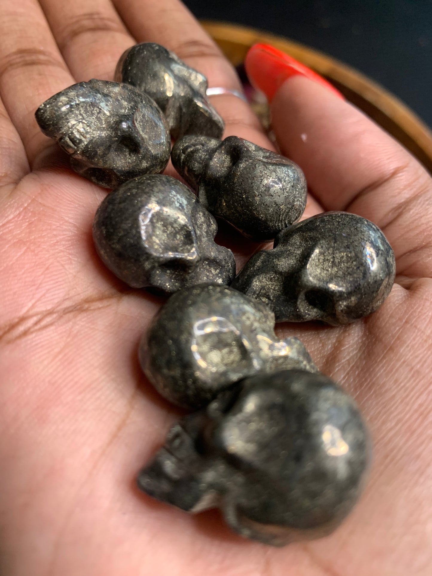 Pyrite Mini Skulls