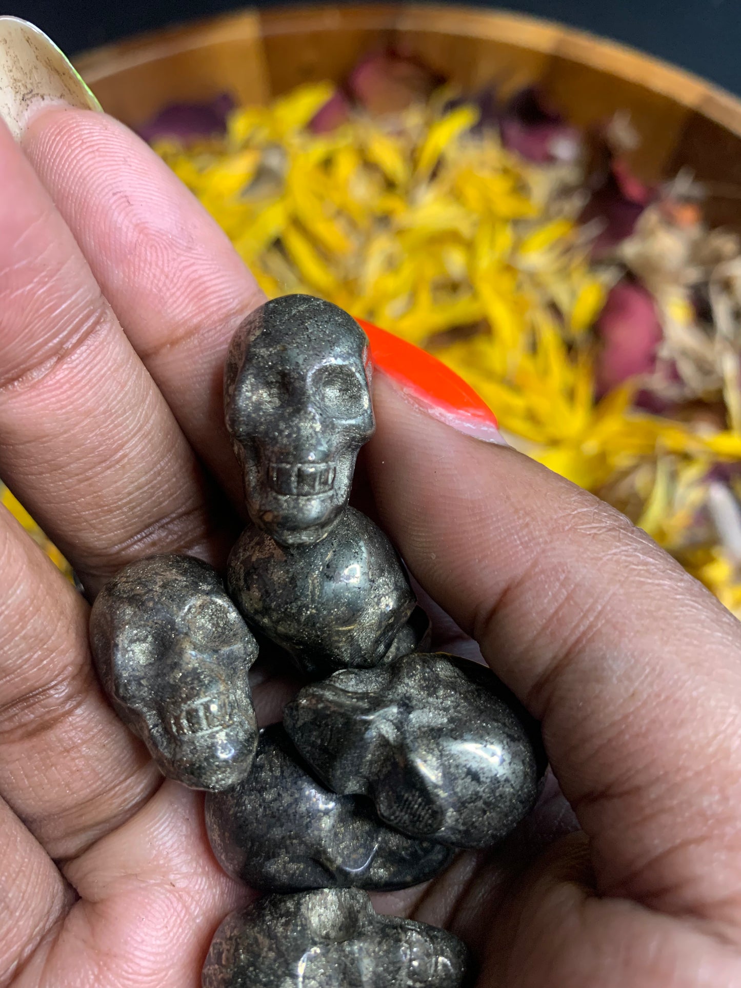 Pyrite Mini Skulls