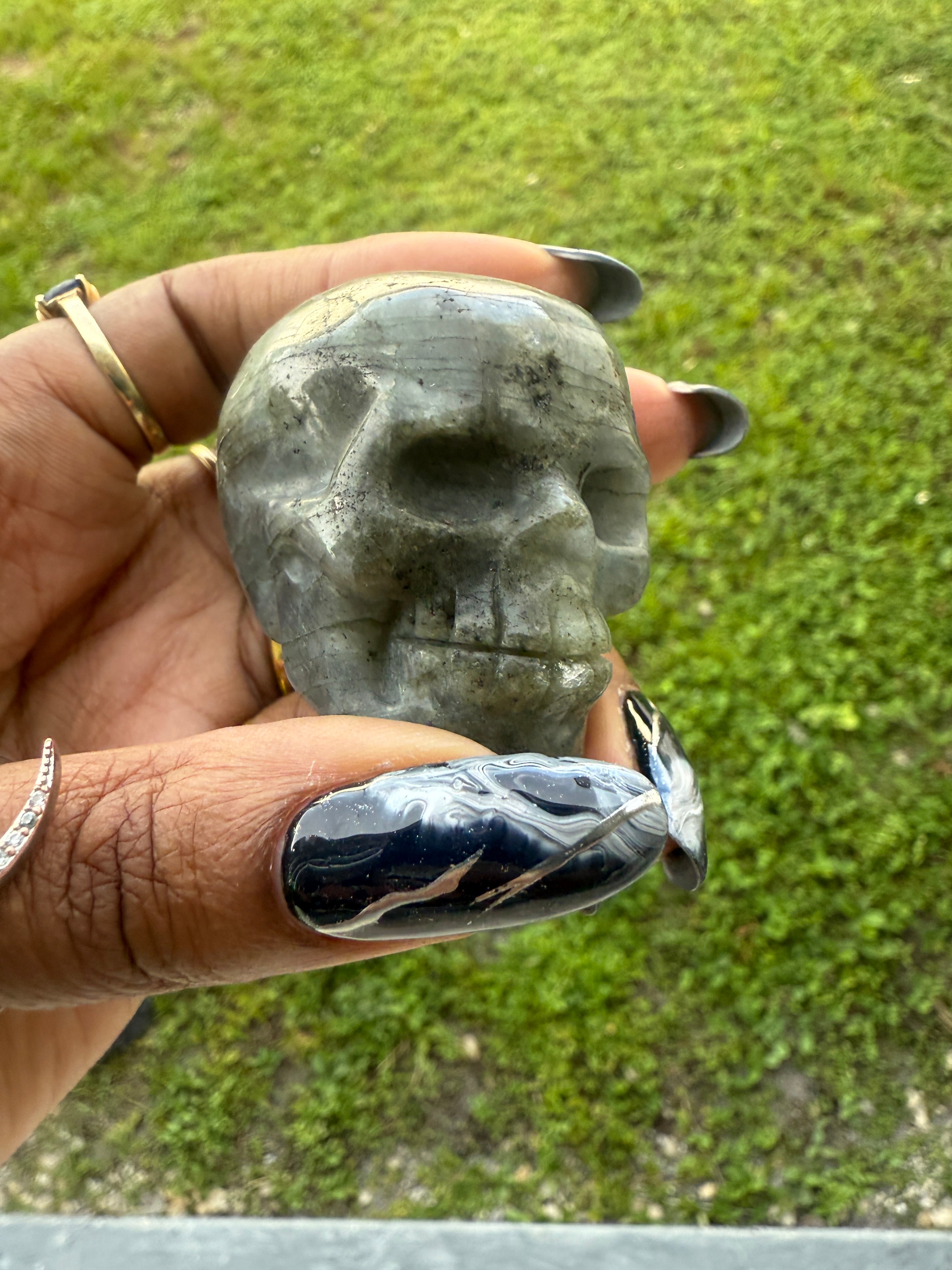 Labradorite Skull