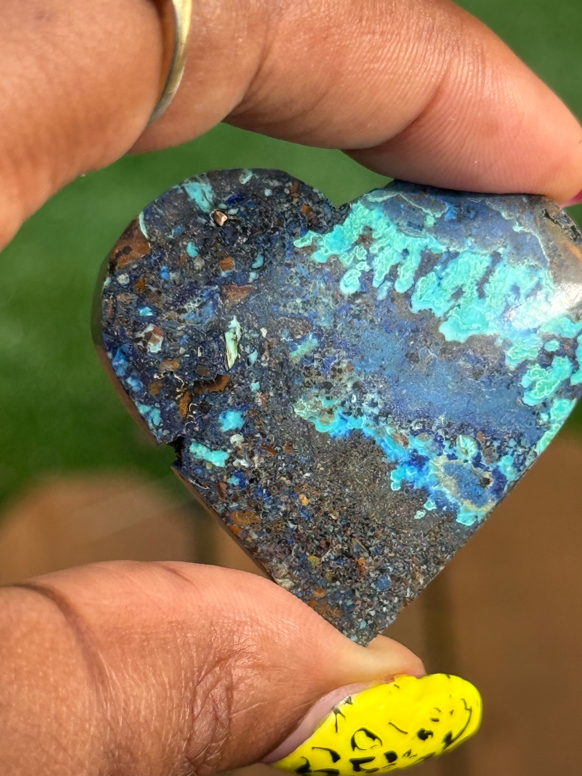 Azurite carvings