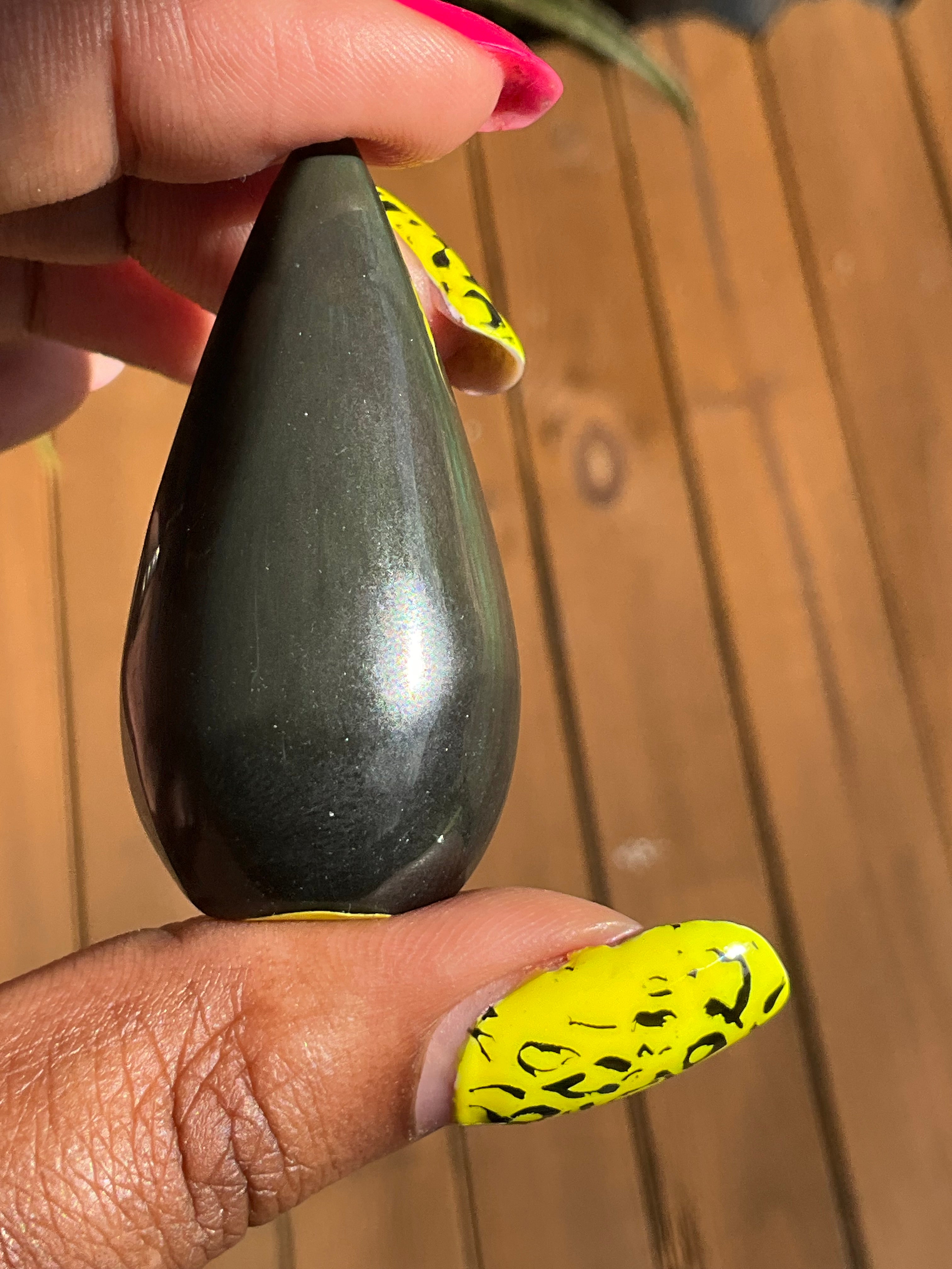 Rainbow Obsidian Raindrop