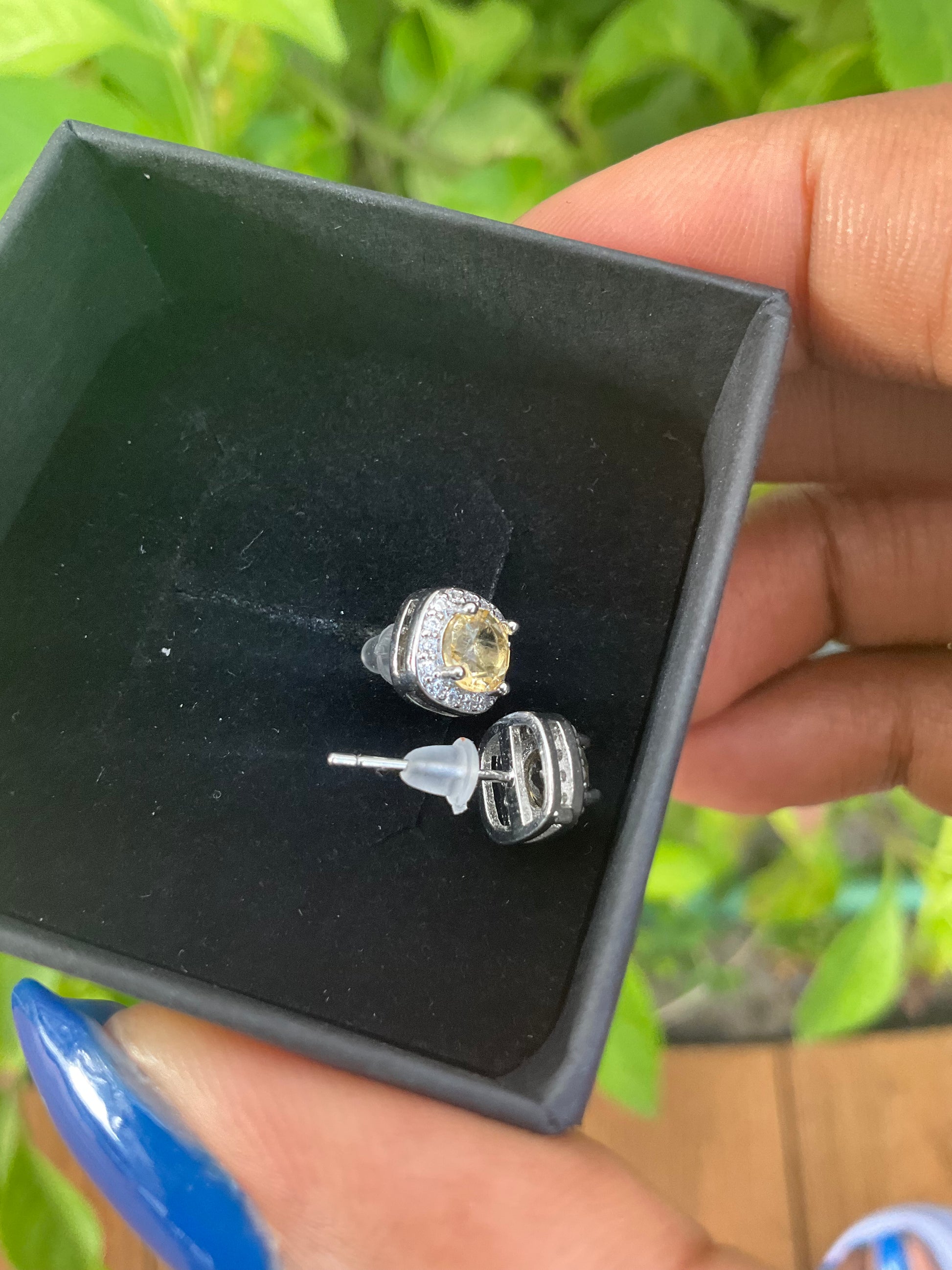 Citrine Stud Earring