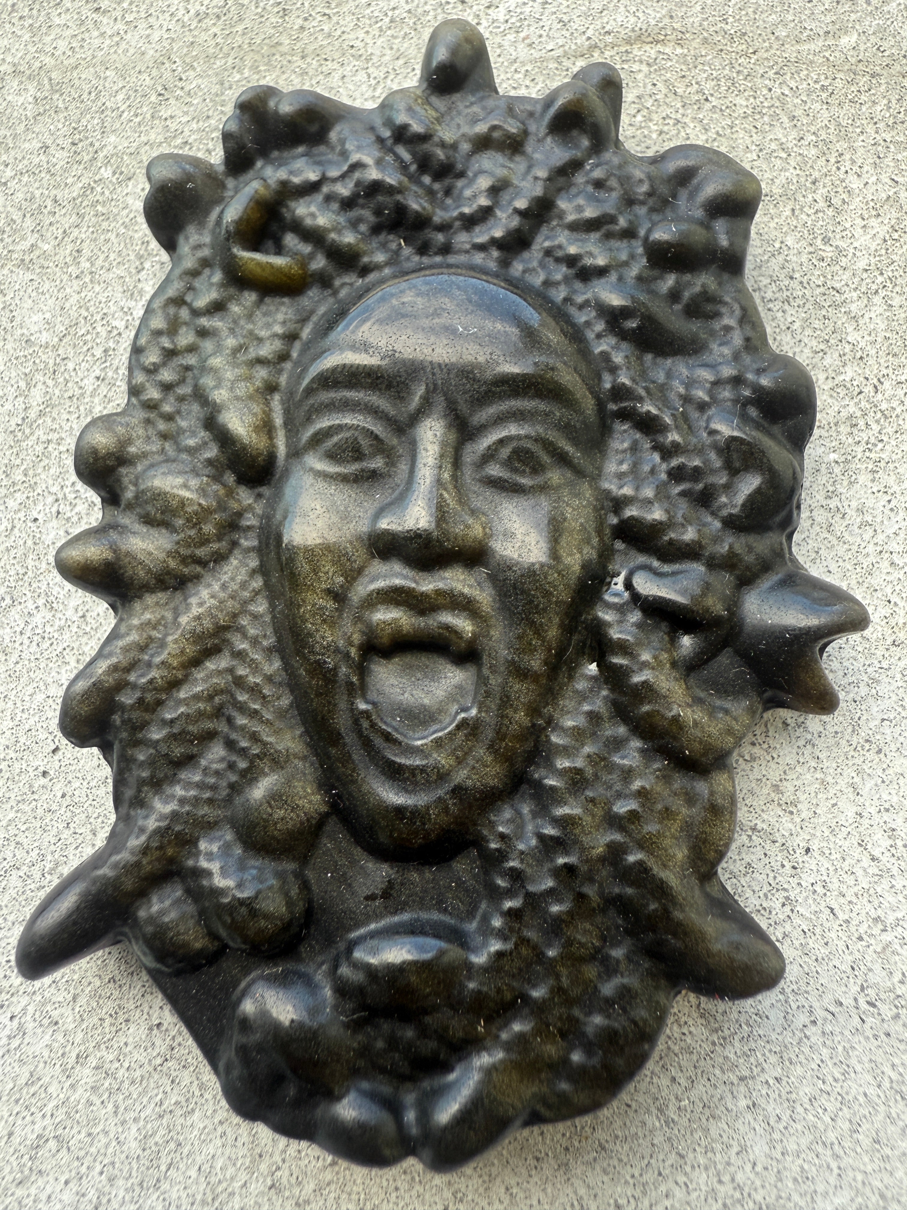 Golden / Silver Obsidian Medusa - Divine Feminine Protector