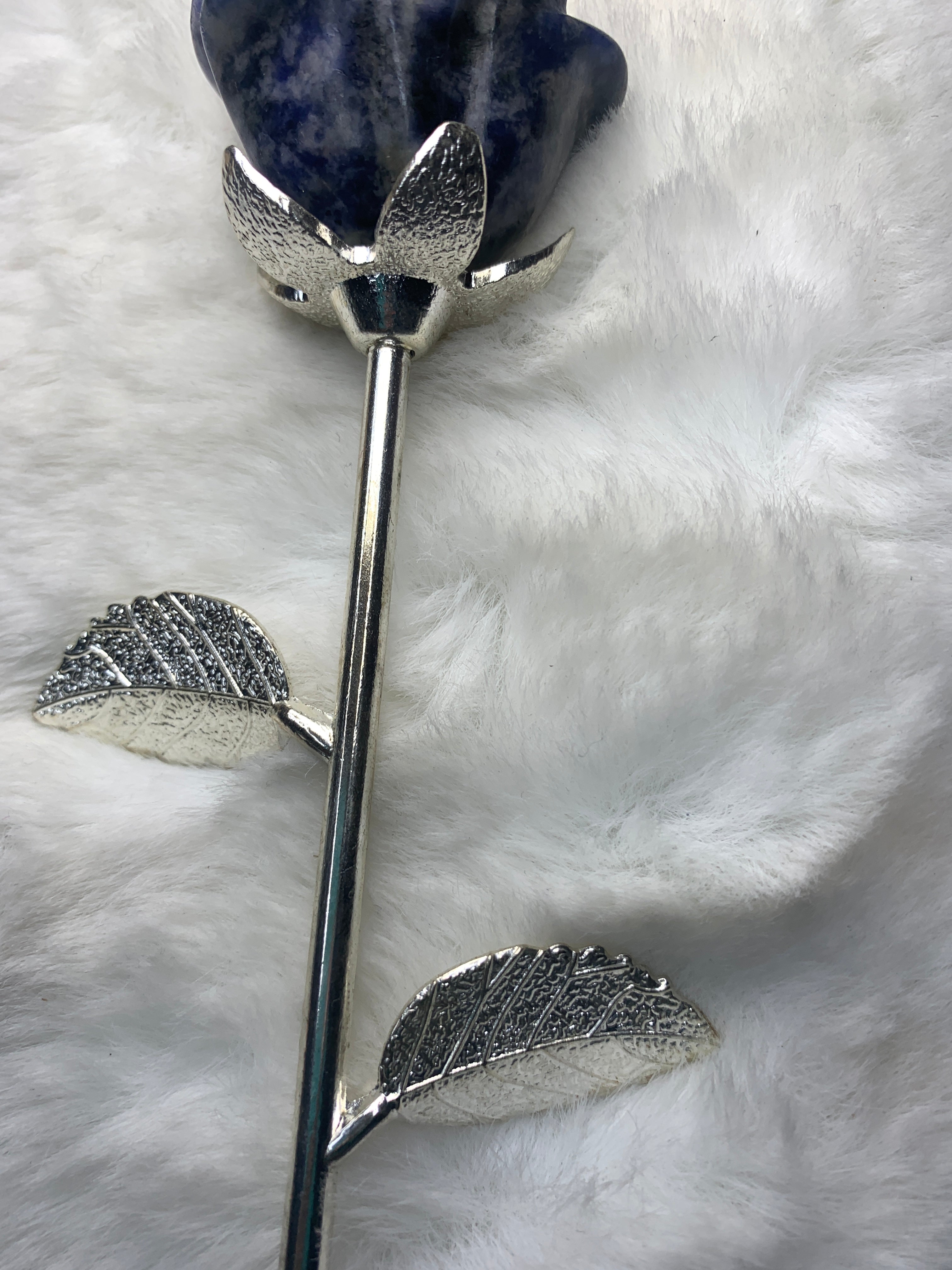 Sodalite Stemmed Rose