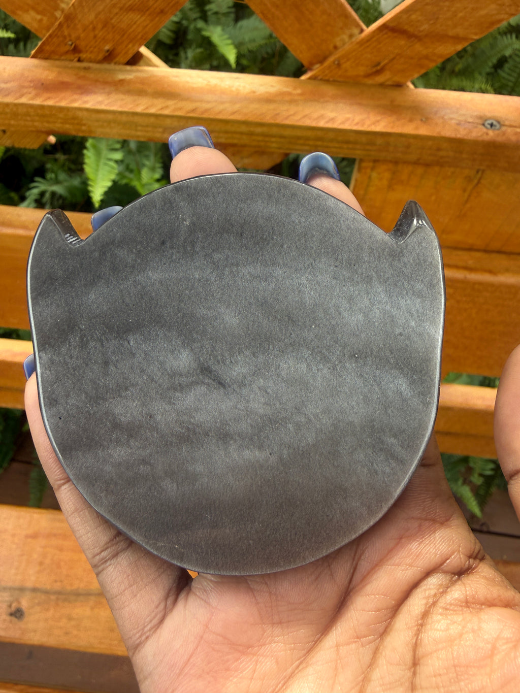 Silver Obsidian Scarab