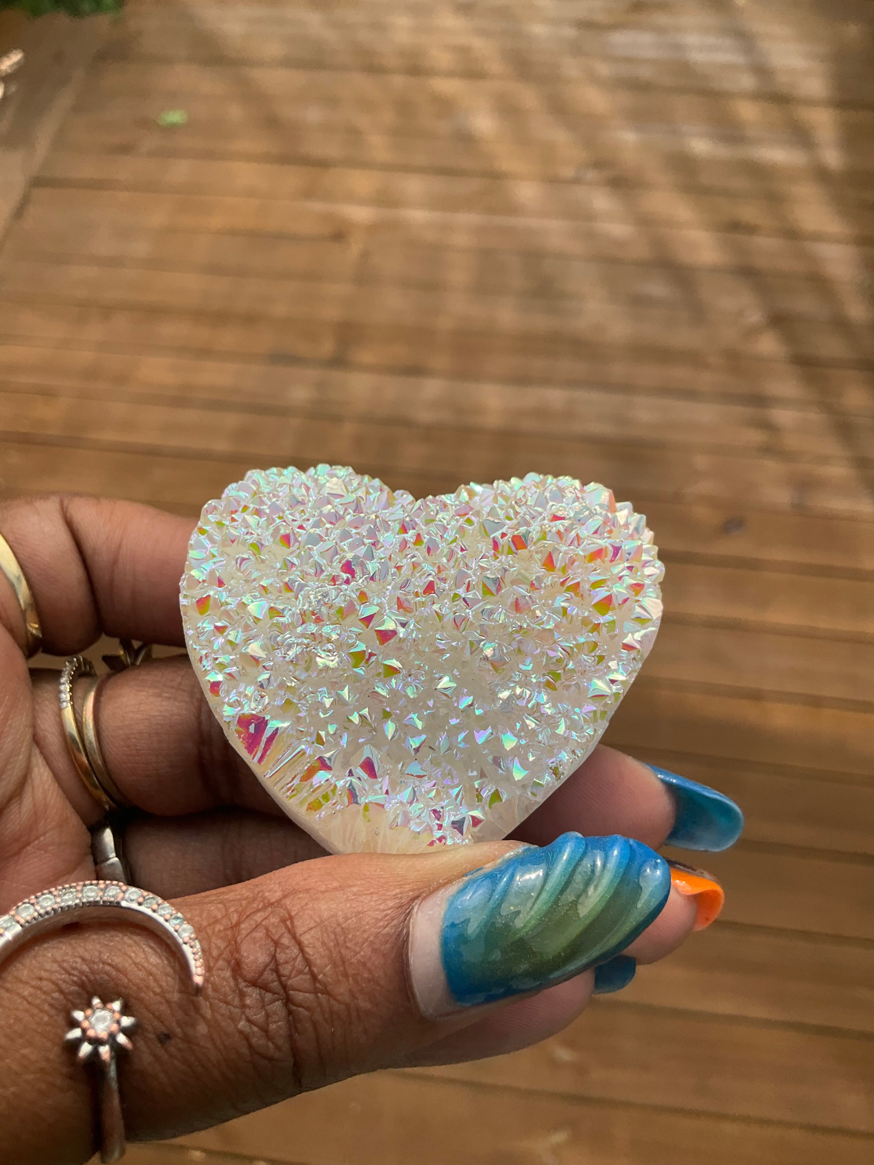 Aura Quartz Heart
