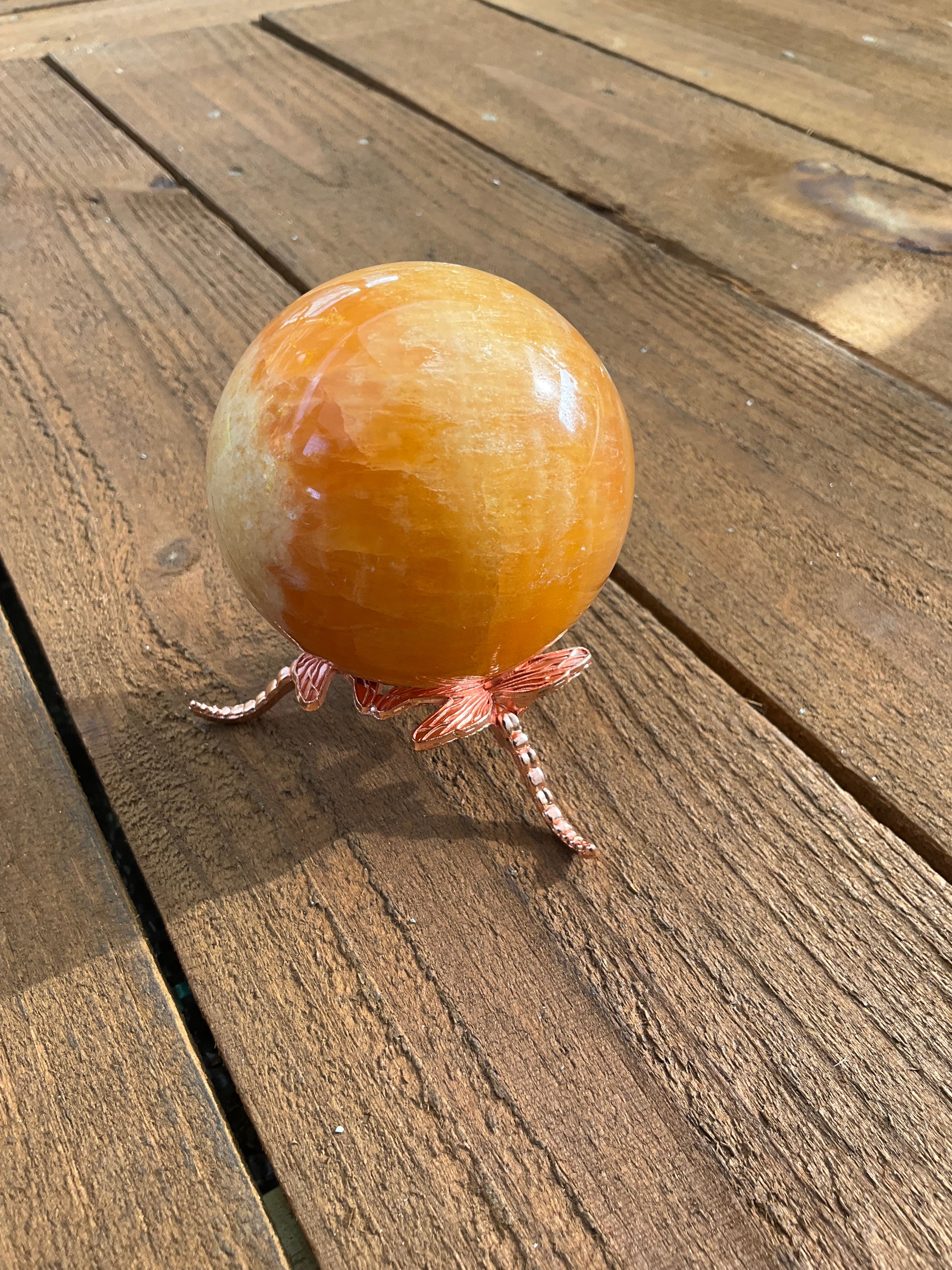 Orange Calcite Sphere