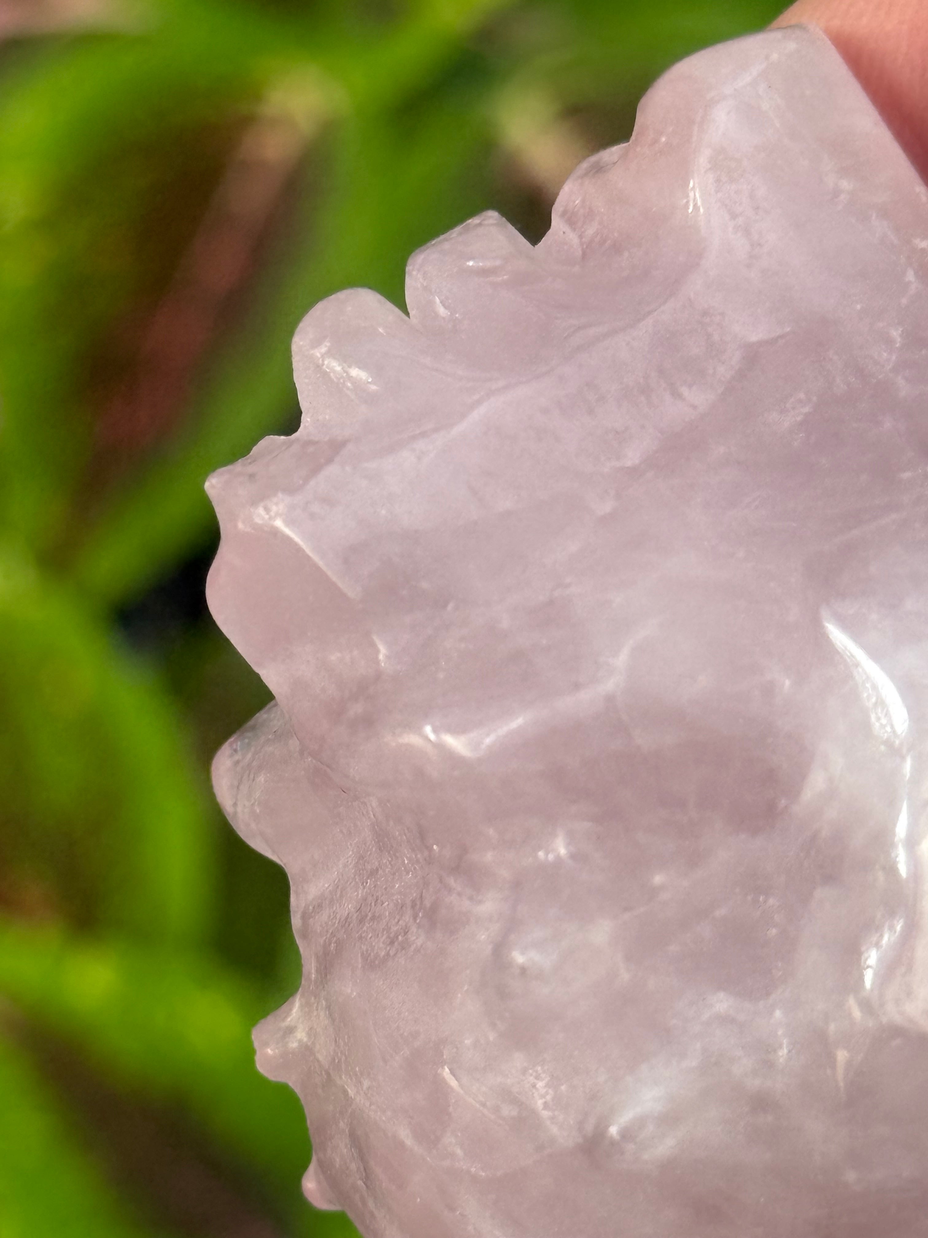 Wounded Healer Heart - Rose Quartz (Intentionally Imperfect)
