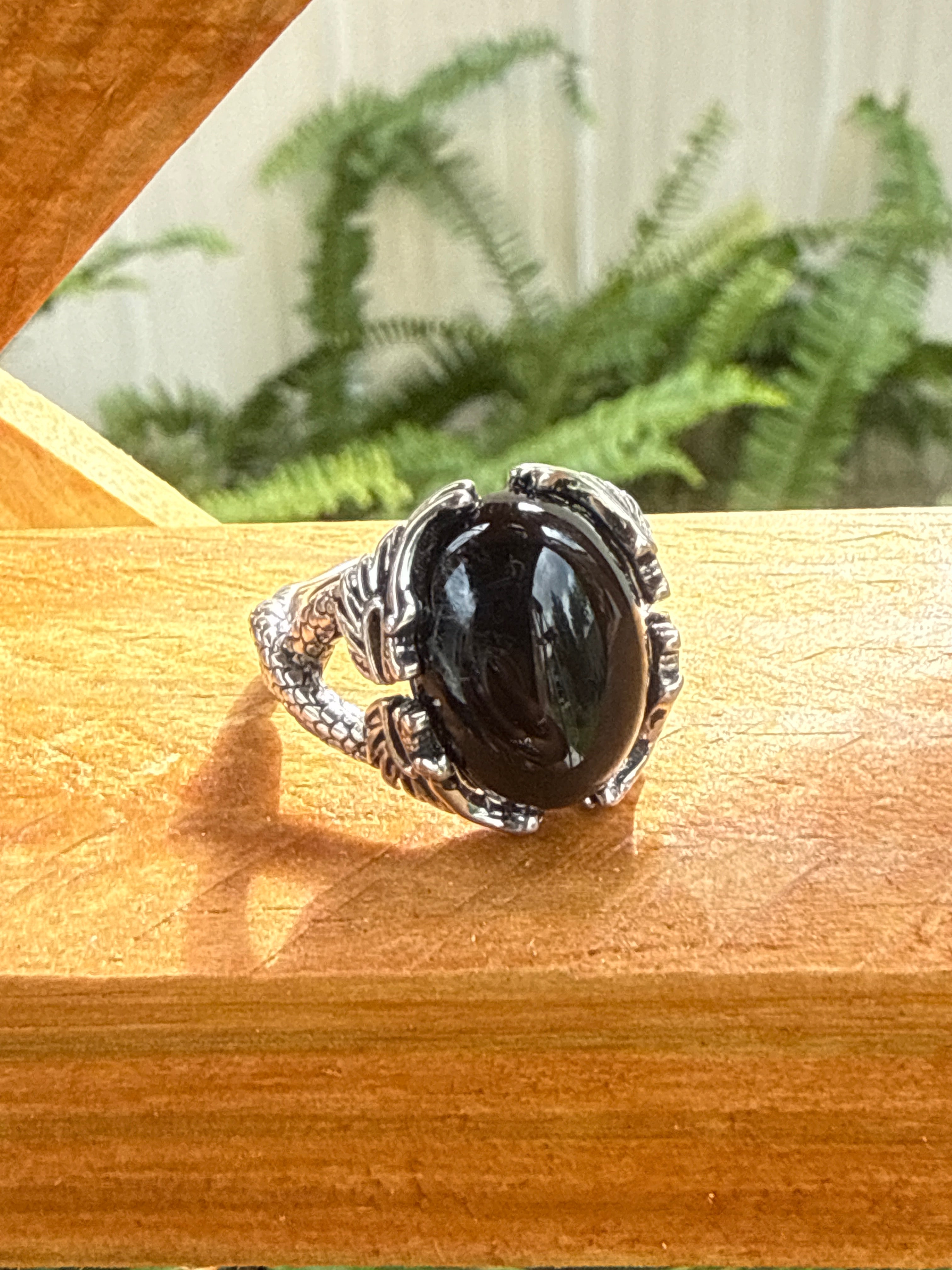Onyx Dragon Ring