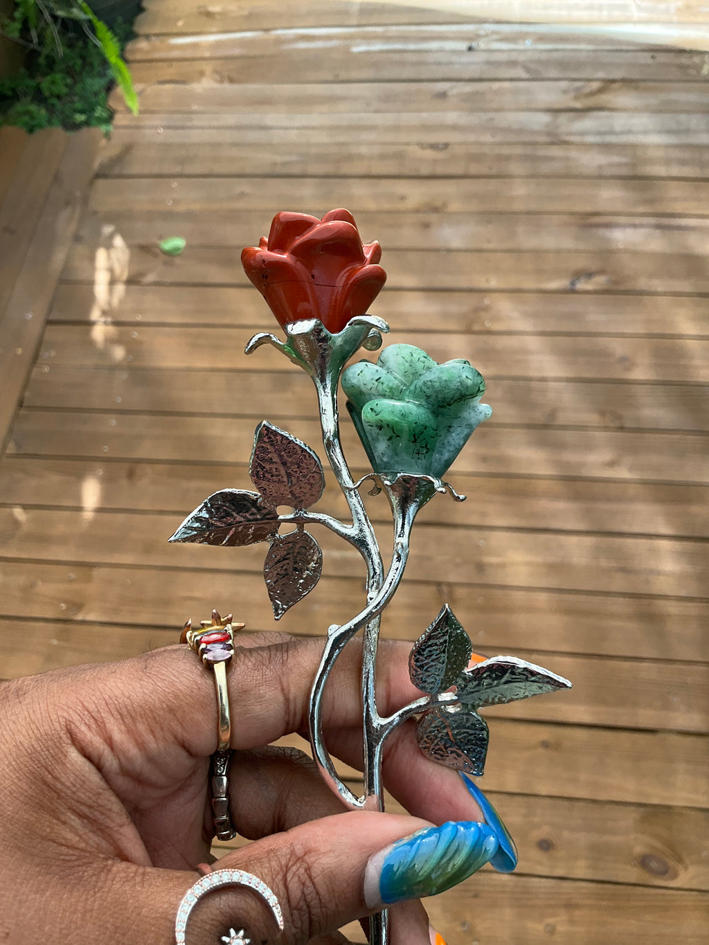 Double Stemmed Rose