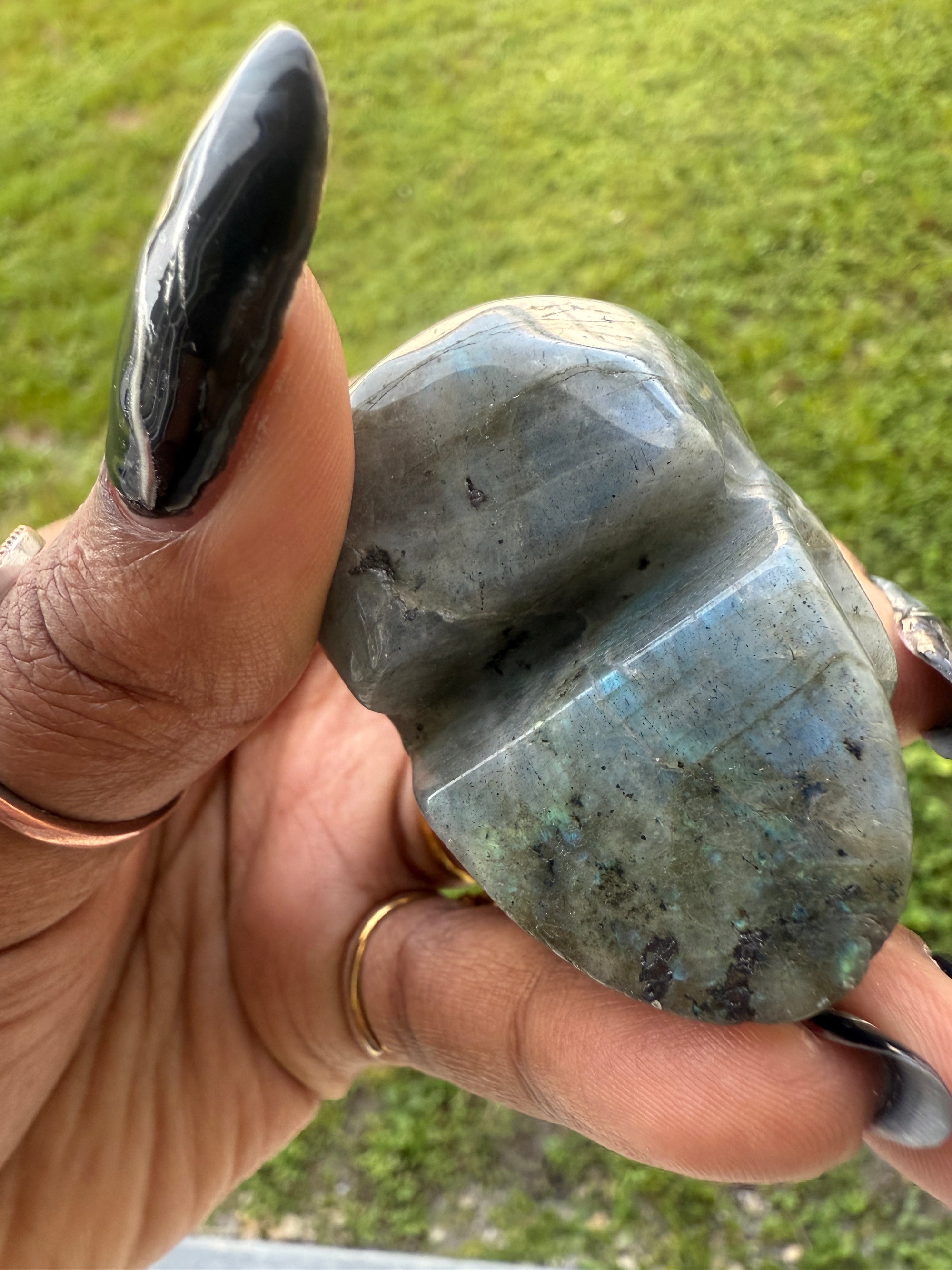 Labradorite Skull