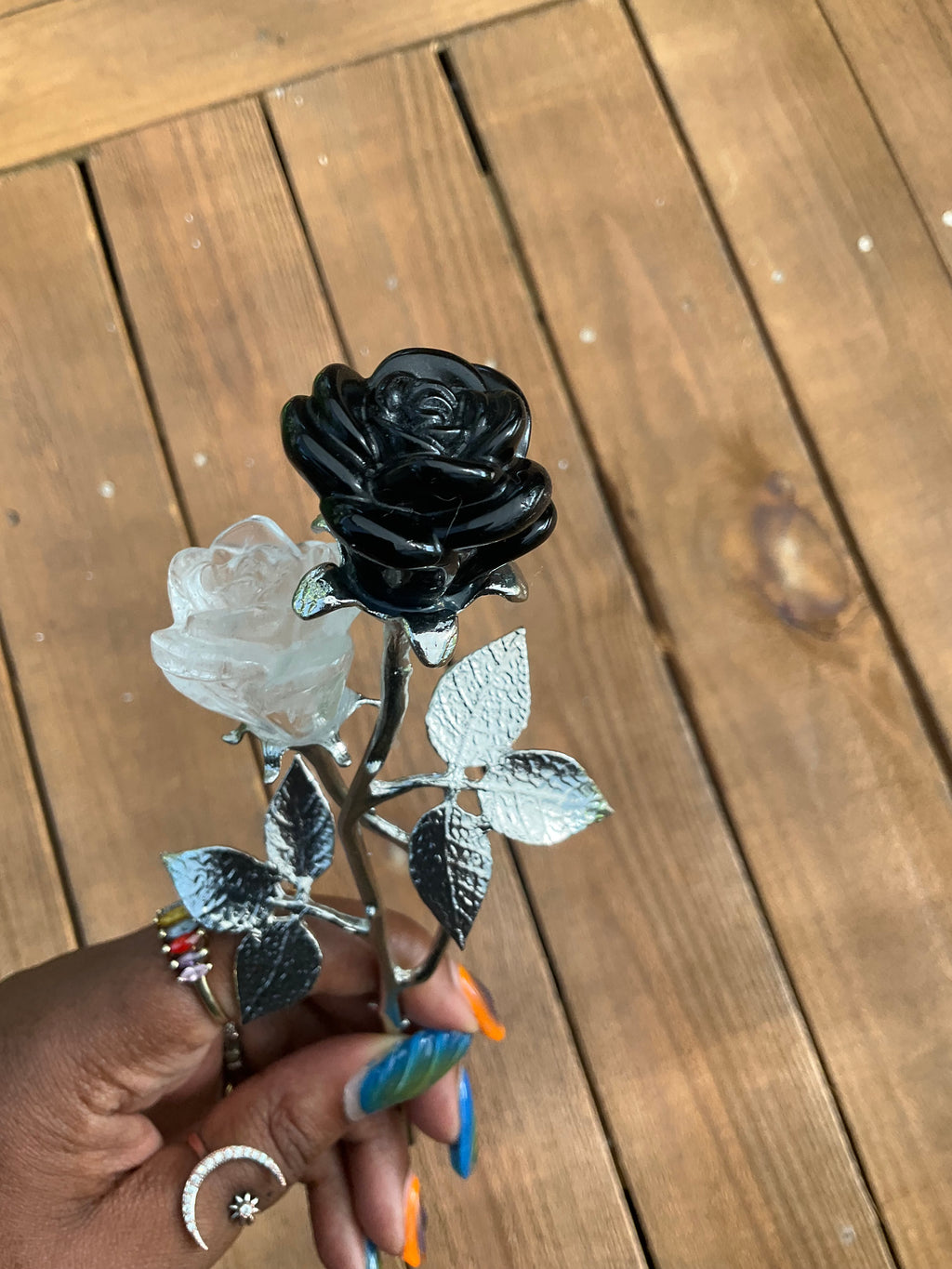 Double Stemmed Rose