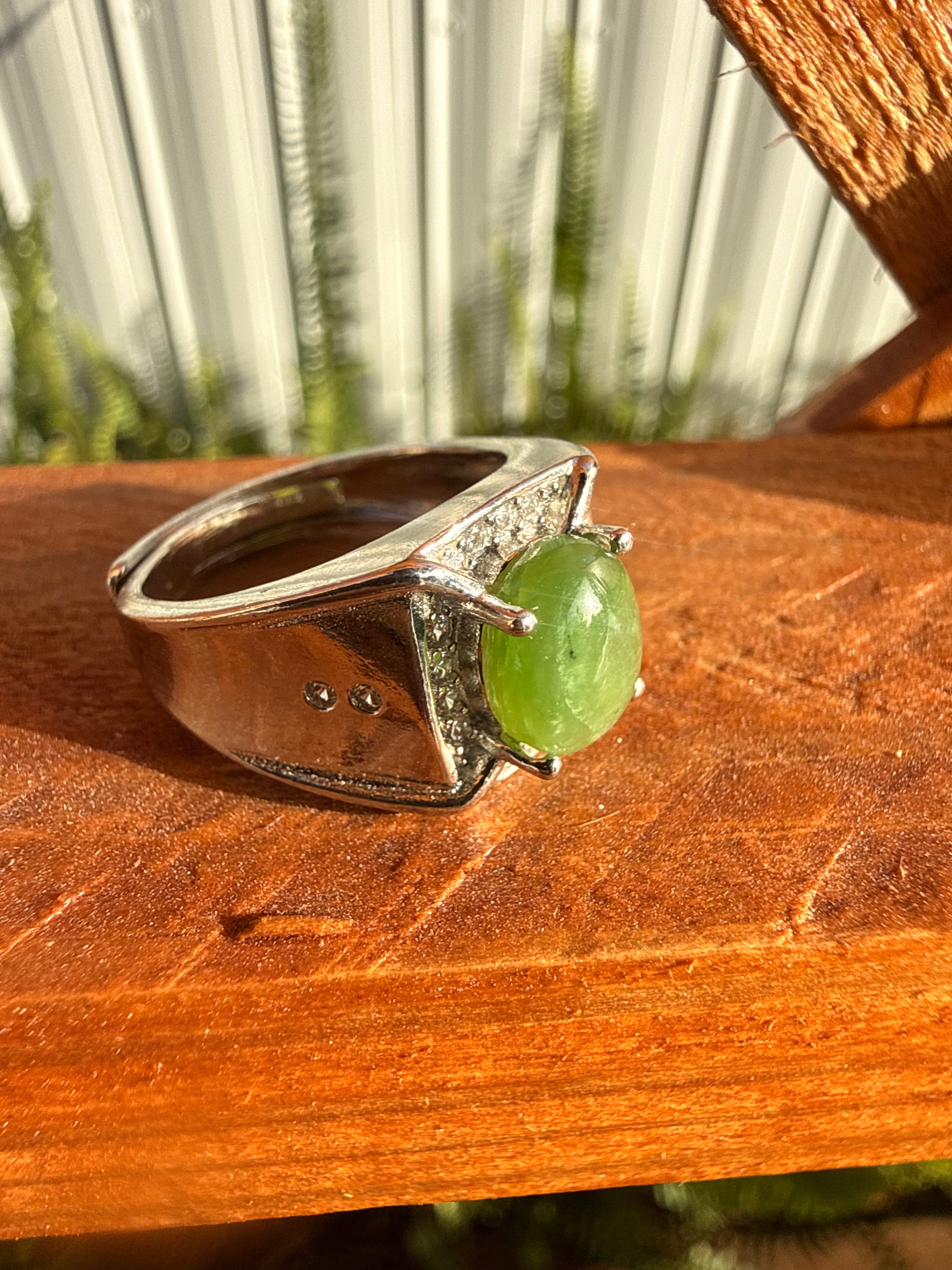 Jade Silver Ring