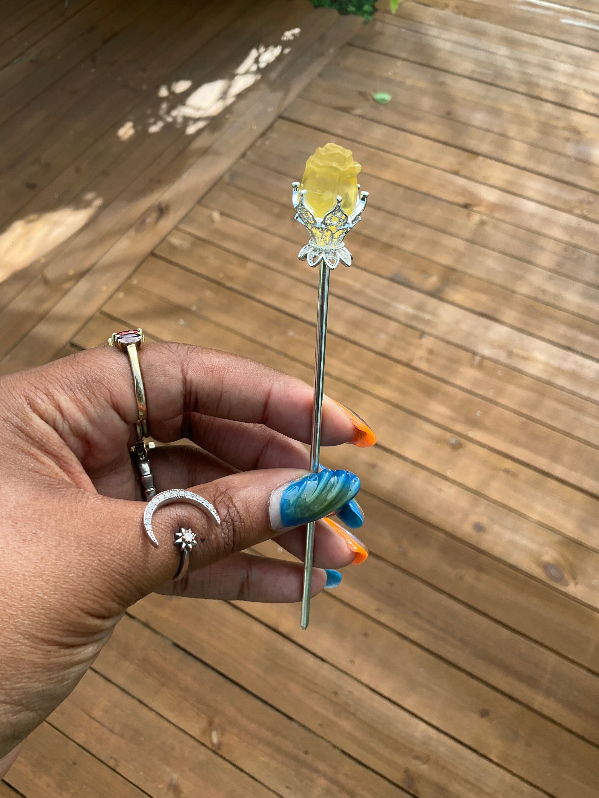 Fluorite Hair Stick