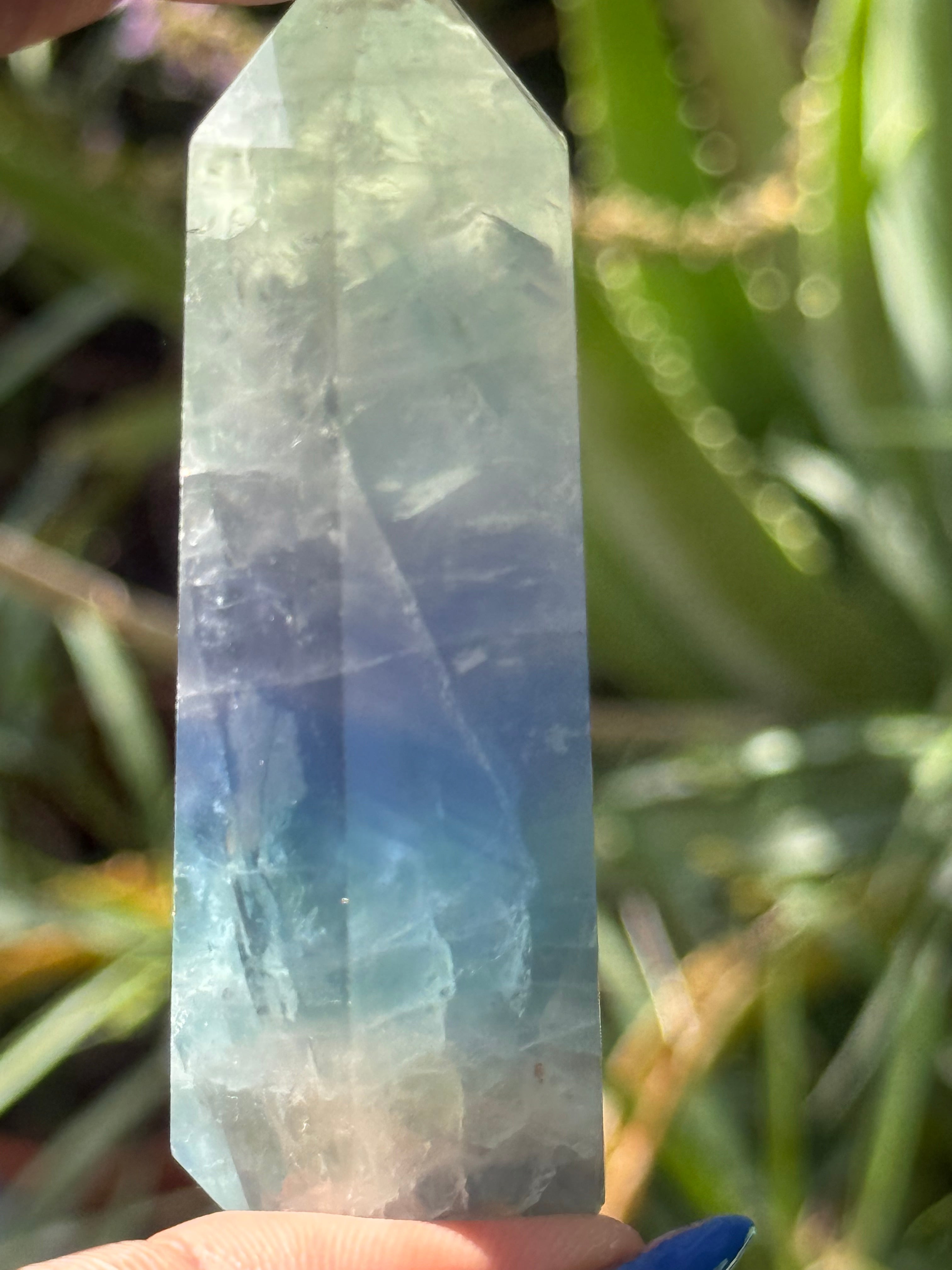 Rainbow Fluorite Point