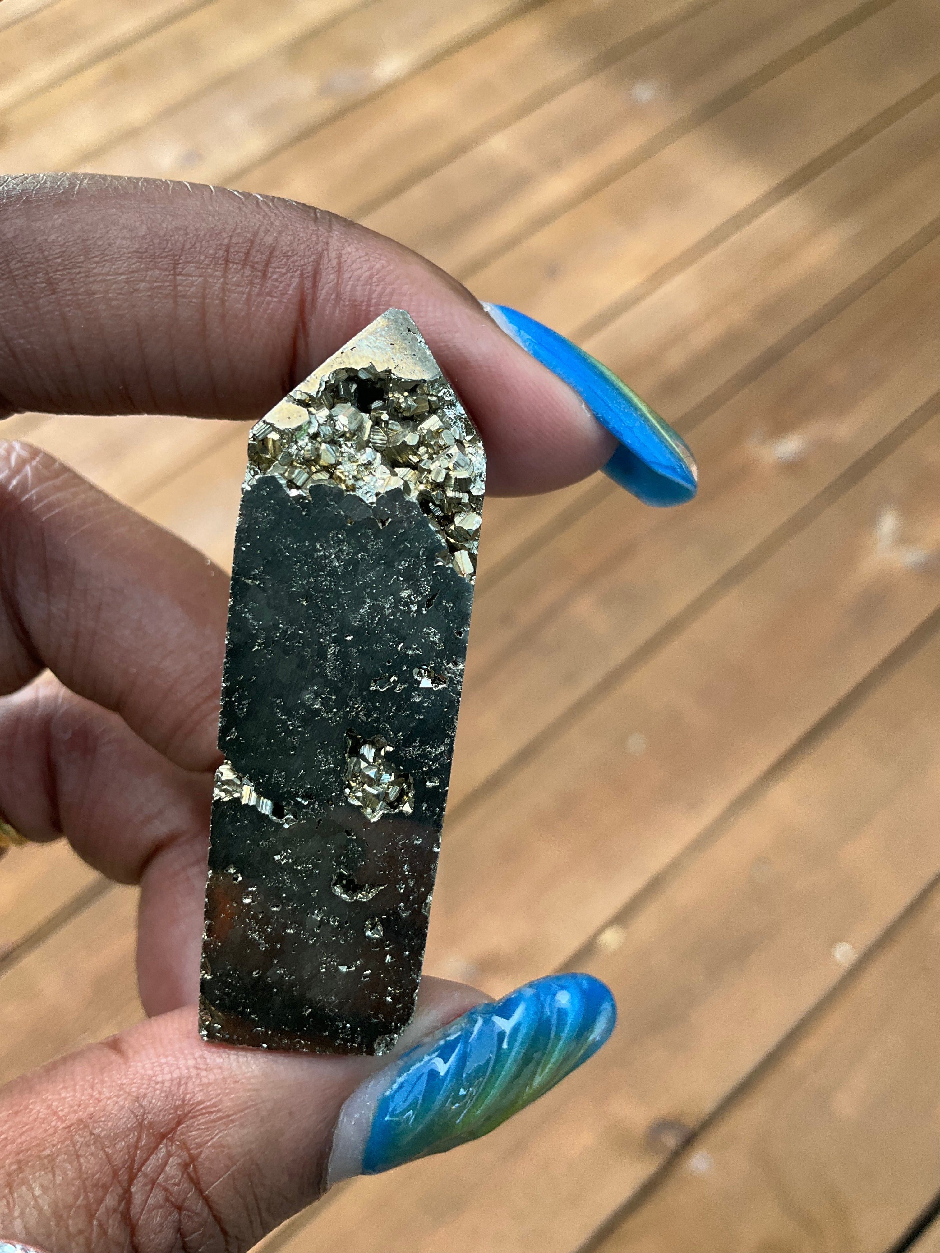 Pyrite Druzy Point
