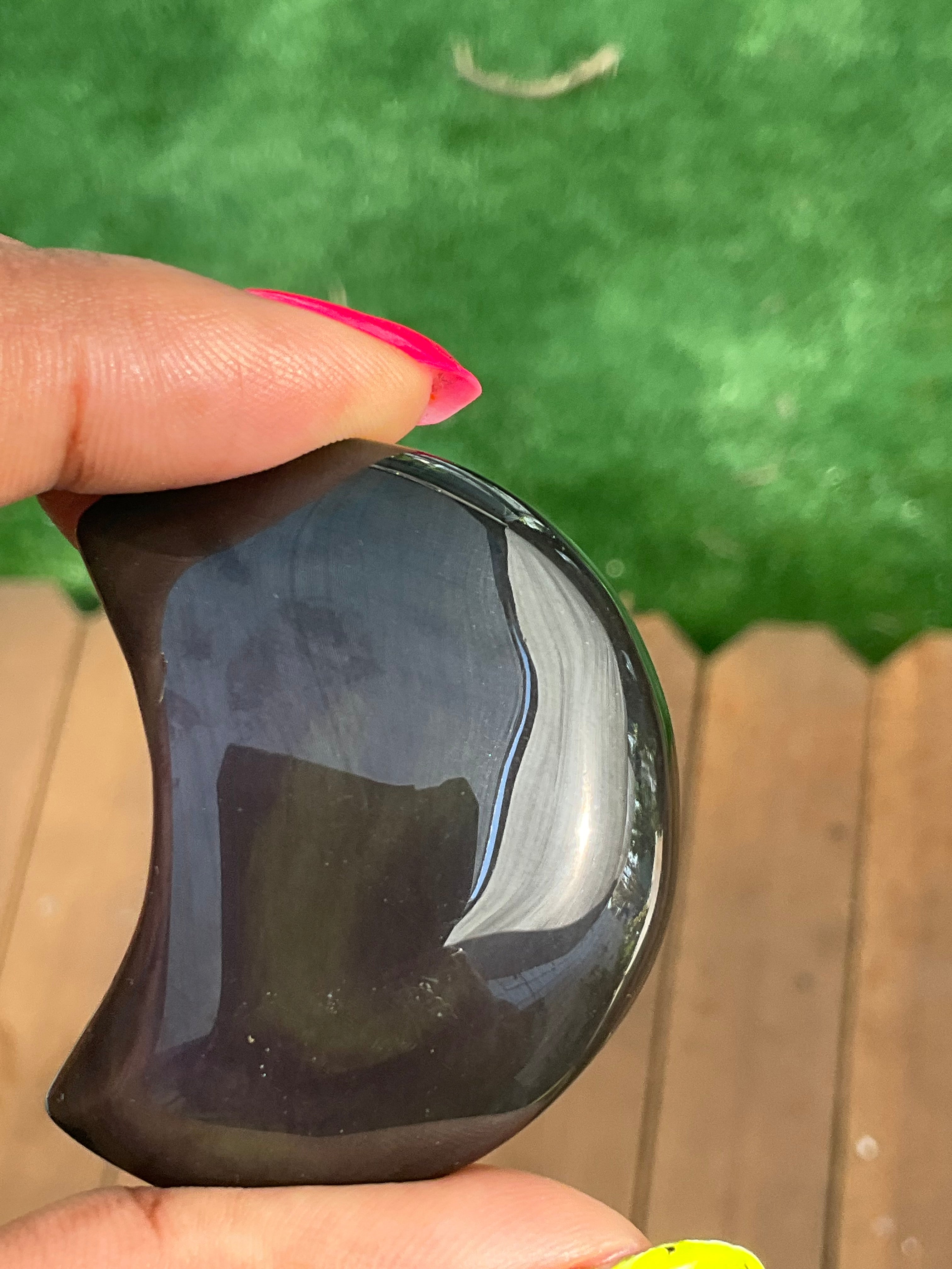 Rainbow Obsidian Moon