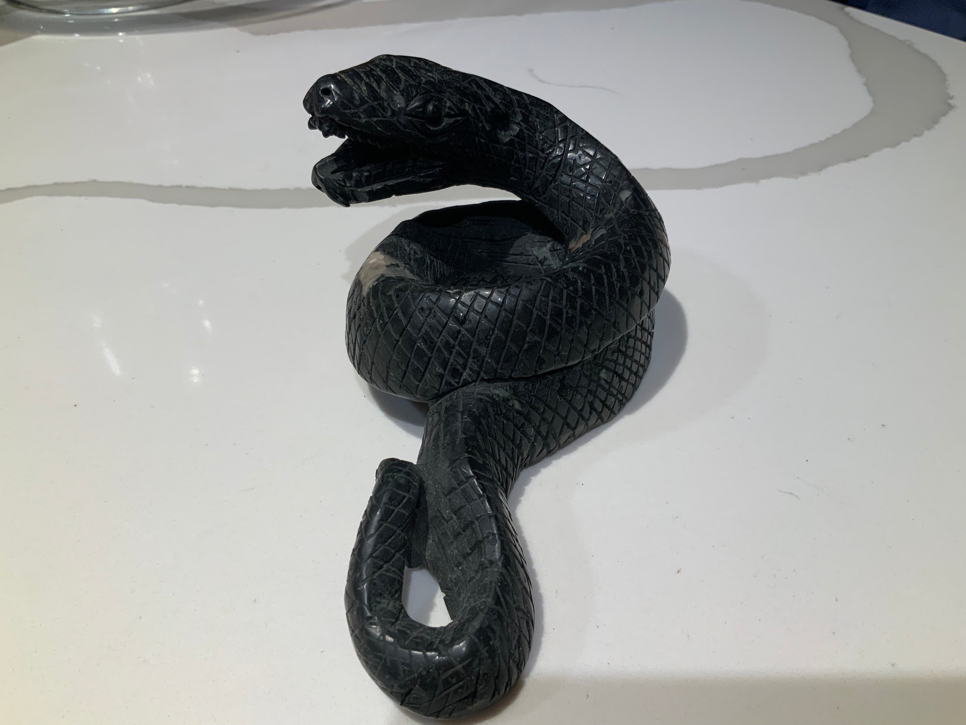 Plum Blossom Jasper Serpent - Transformation & Grounding Guardian