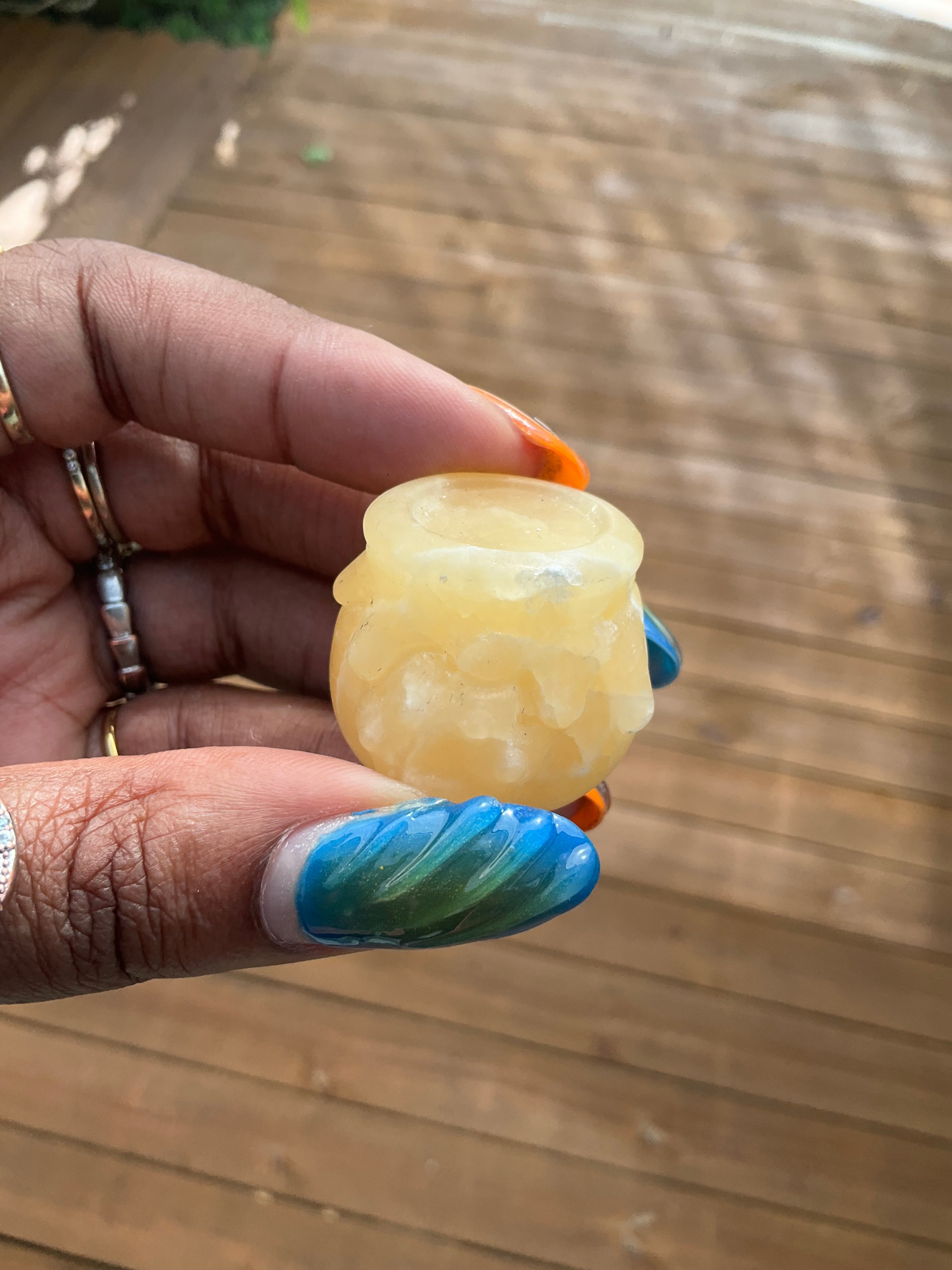 Honey Pot Calcite chipped