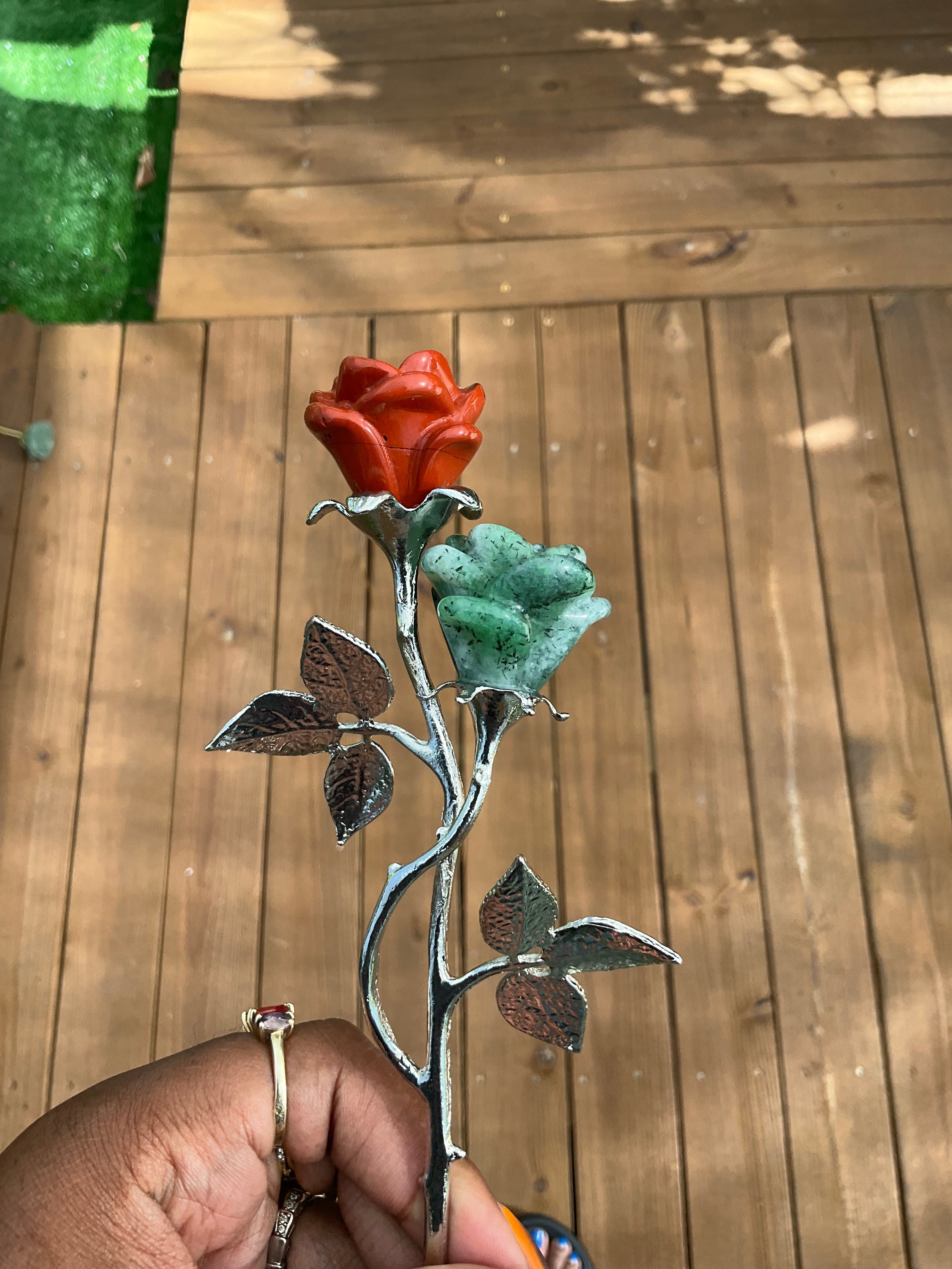 Double Stemmed Rose