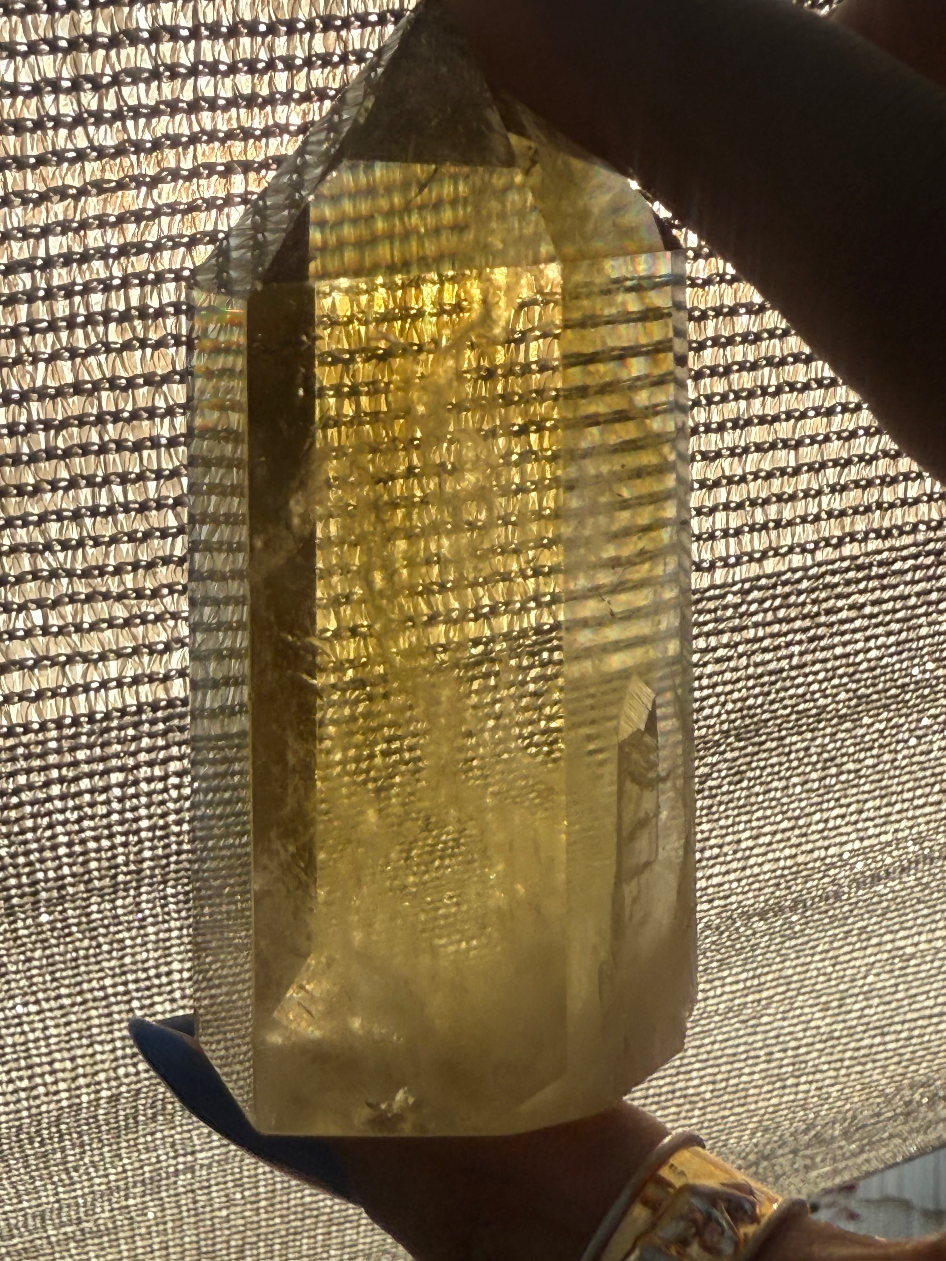 Smoky Citrine Rainbow Point