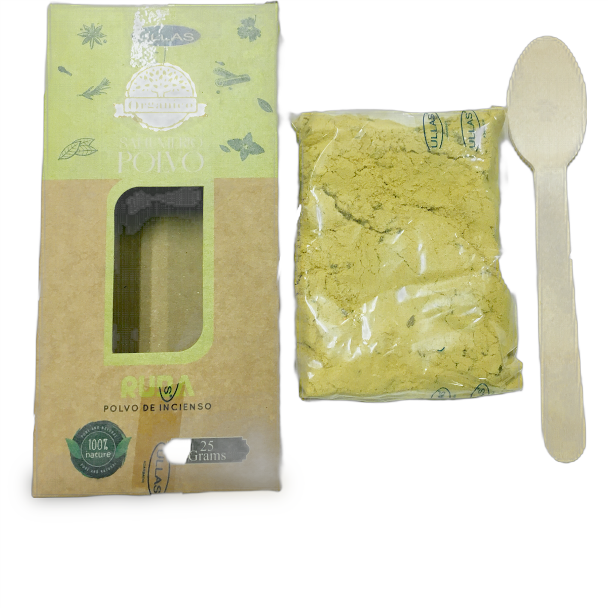 Organico Sahumerio Powder - Arruda/Ruda Incense - 12 Packs