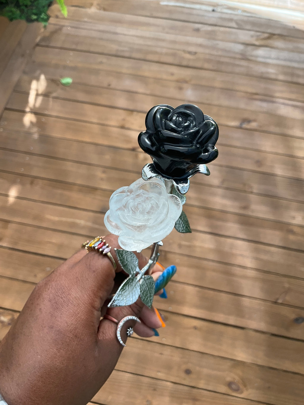 Double Stemmed Rose