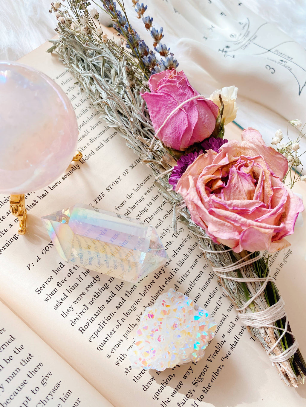 SACRED HEALING Blue/Prairie Sage Bundle - Floral Smudge