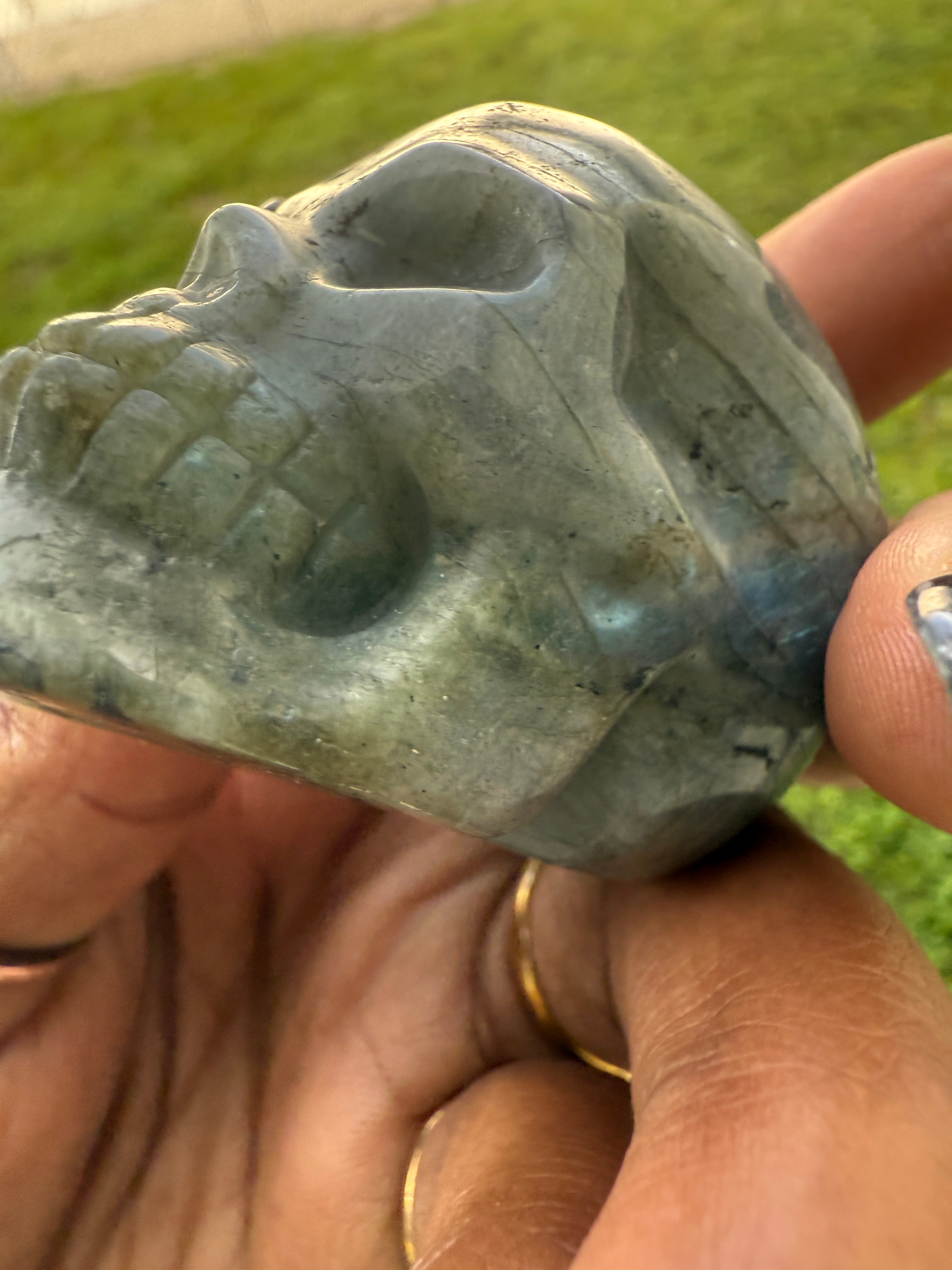 Labradorite Skull