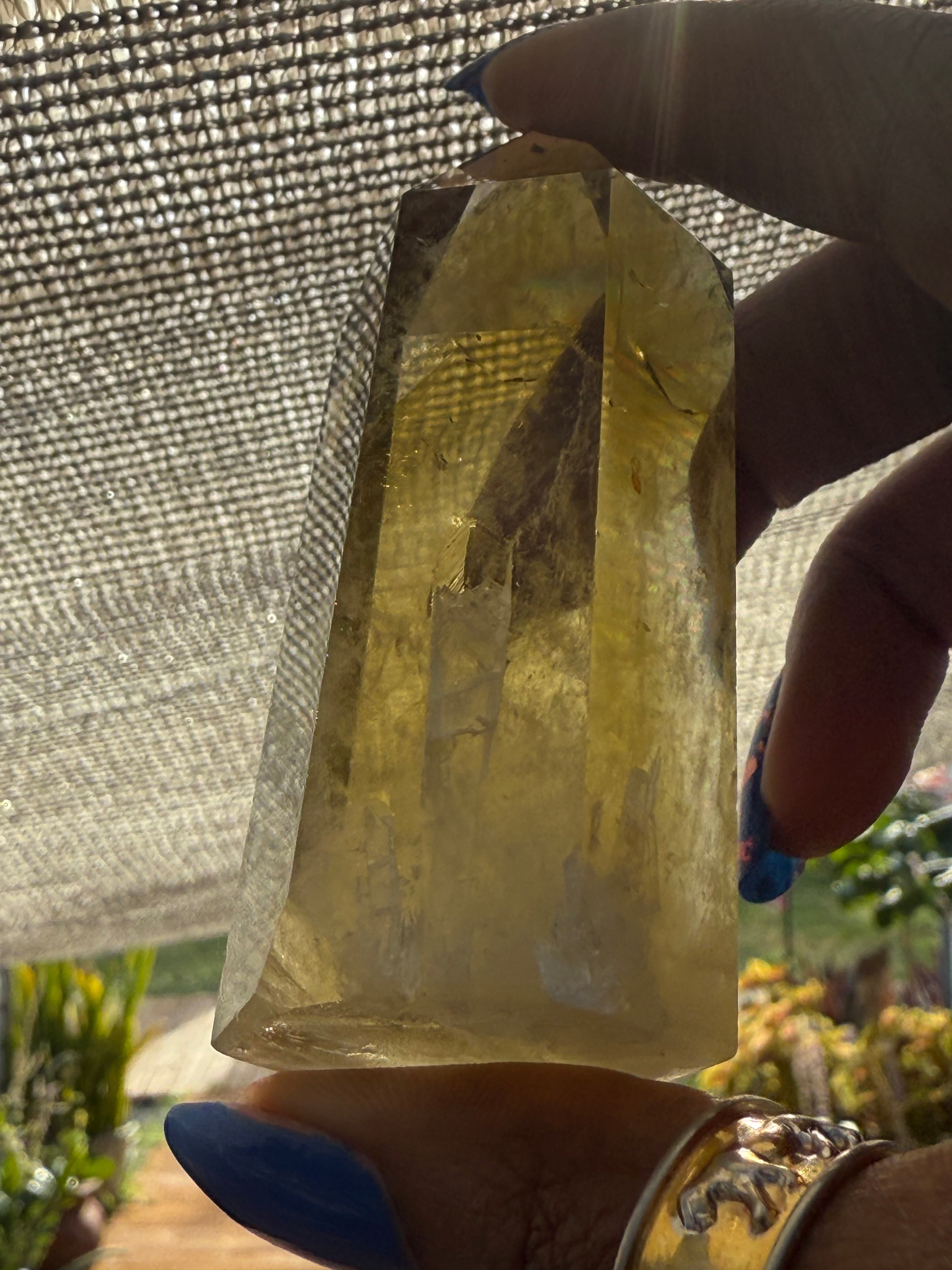 Smoky Citrine Rainbow Point