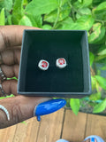 Garnet Stud Earring