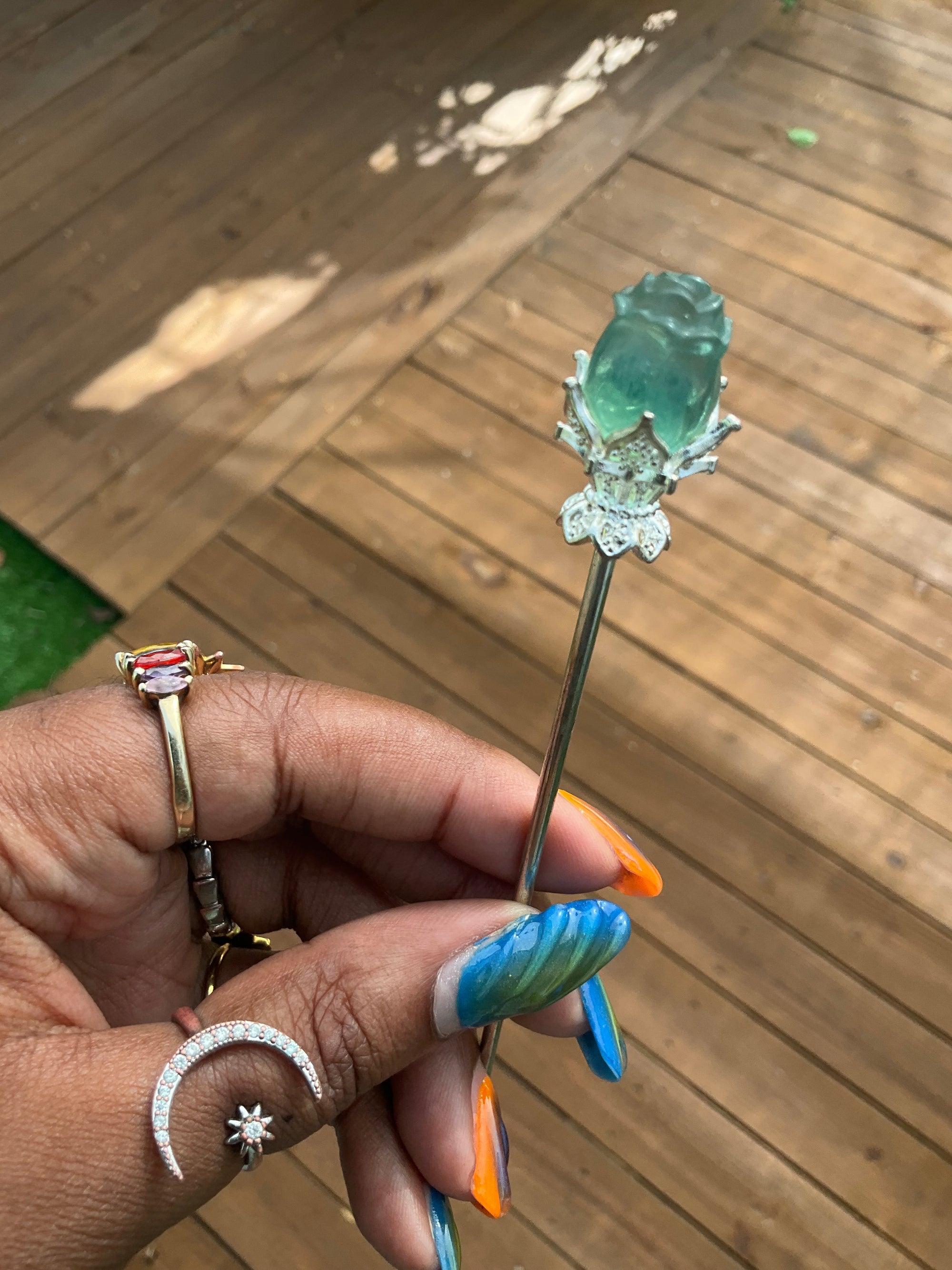 Fluorite Hair Stick