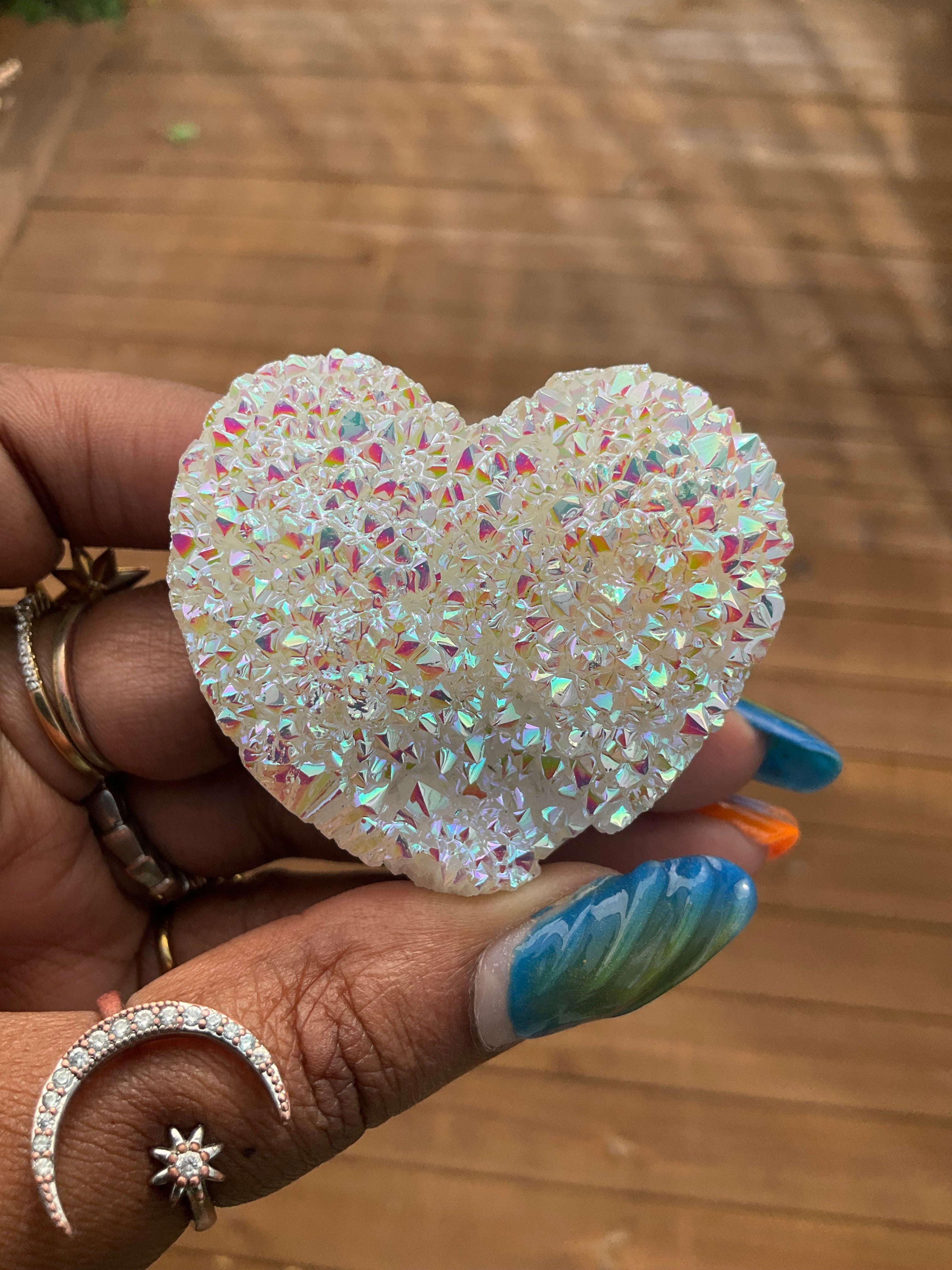 Aura Quartz Heart