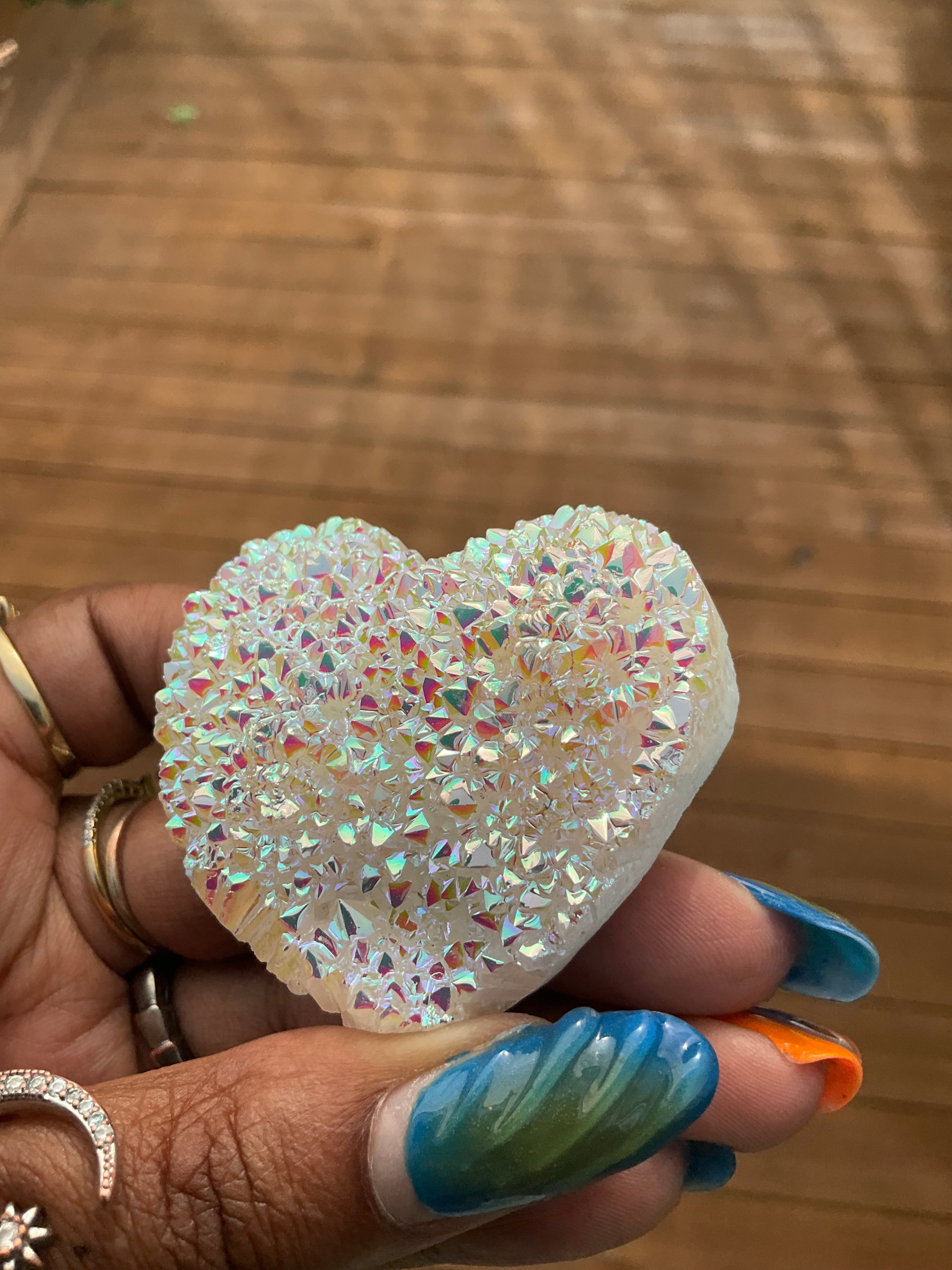 Aura Quartz Heart