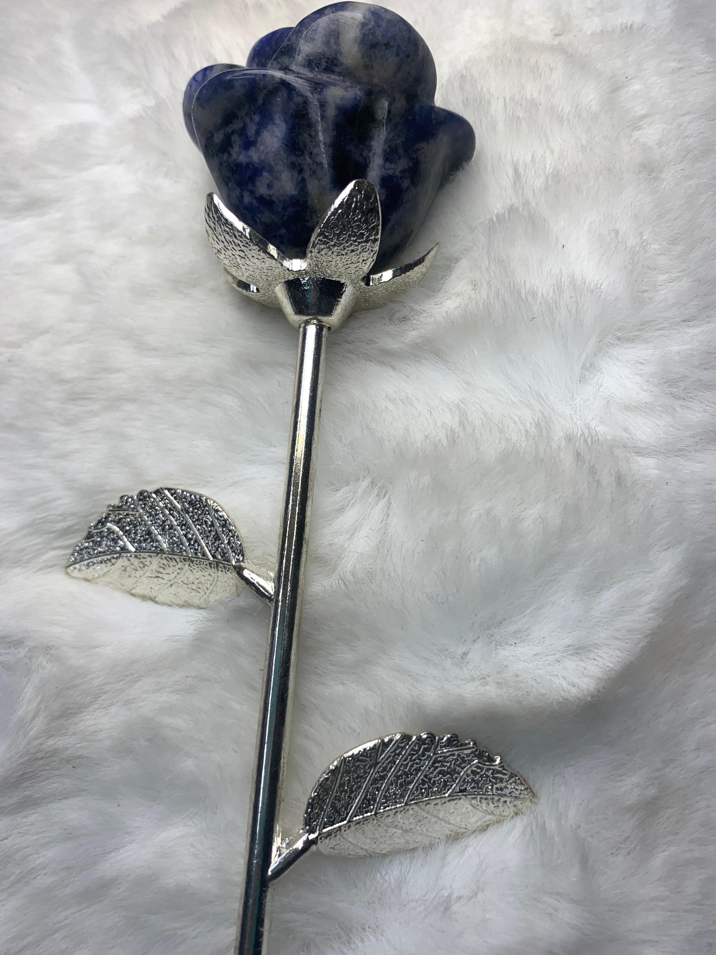 Sodalite Stemmed Rose