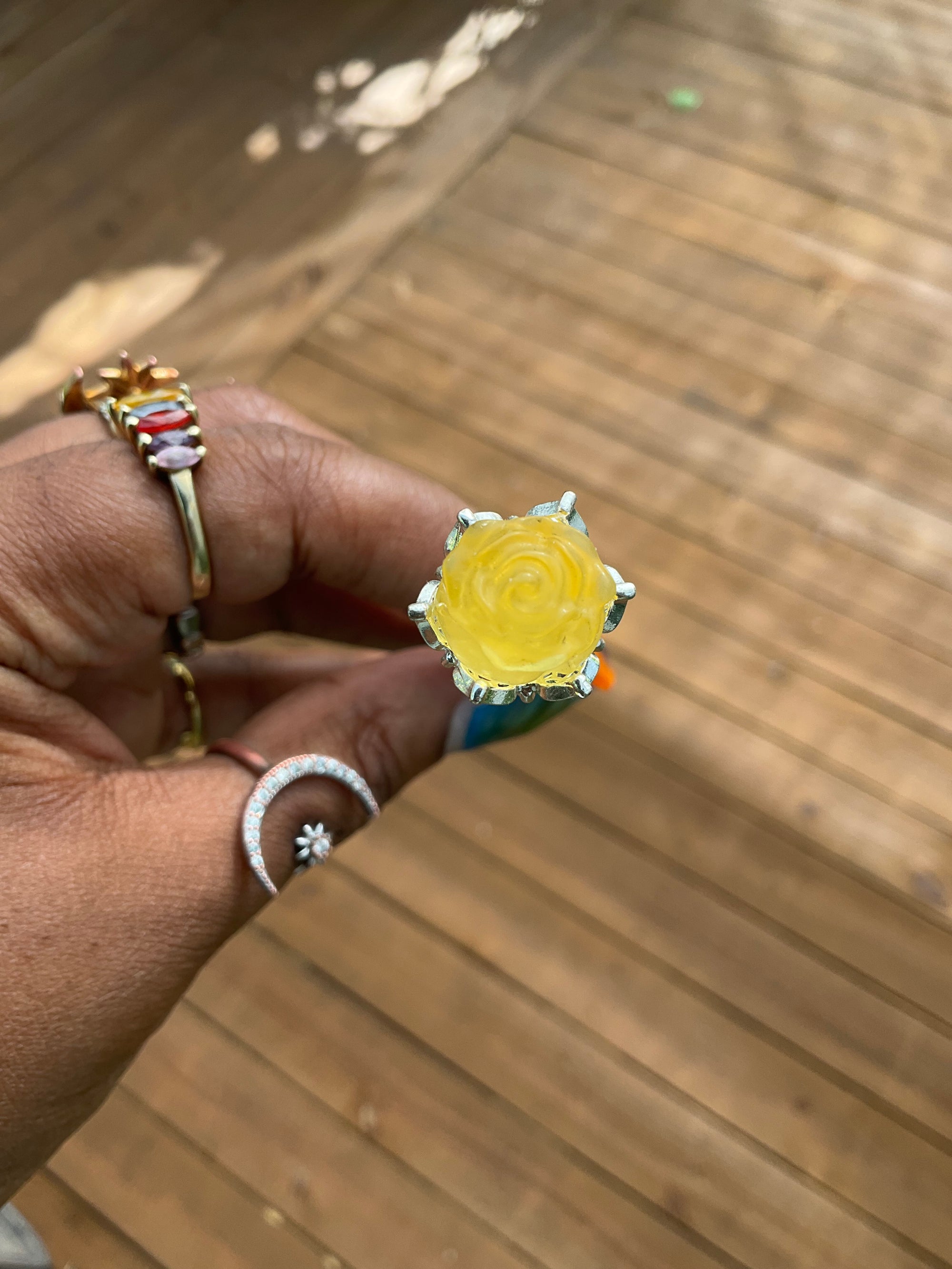 Fluorite Hair Stick