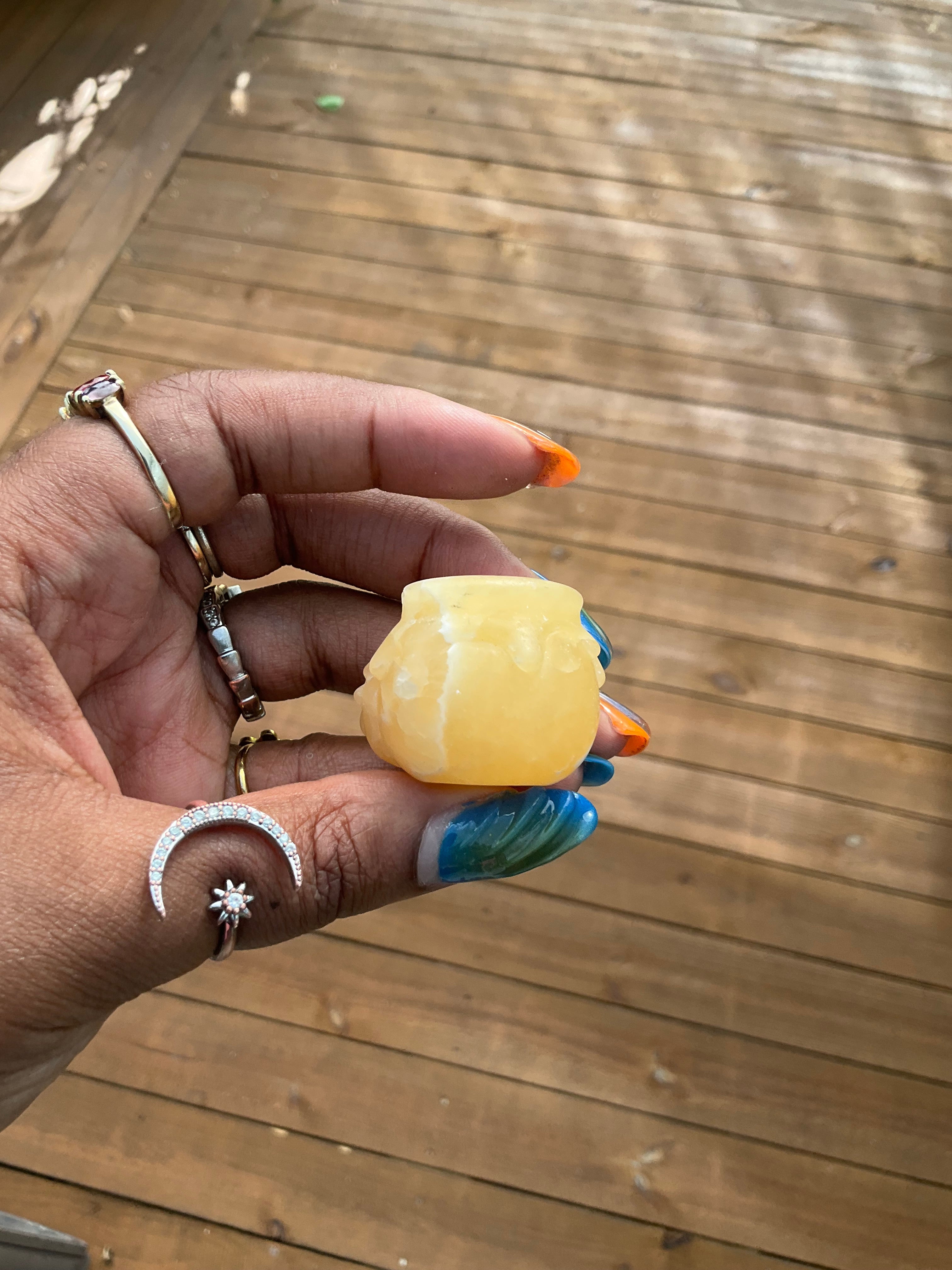 Honey Pot Calcite chipped