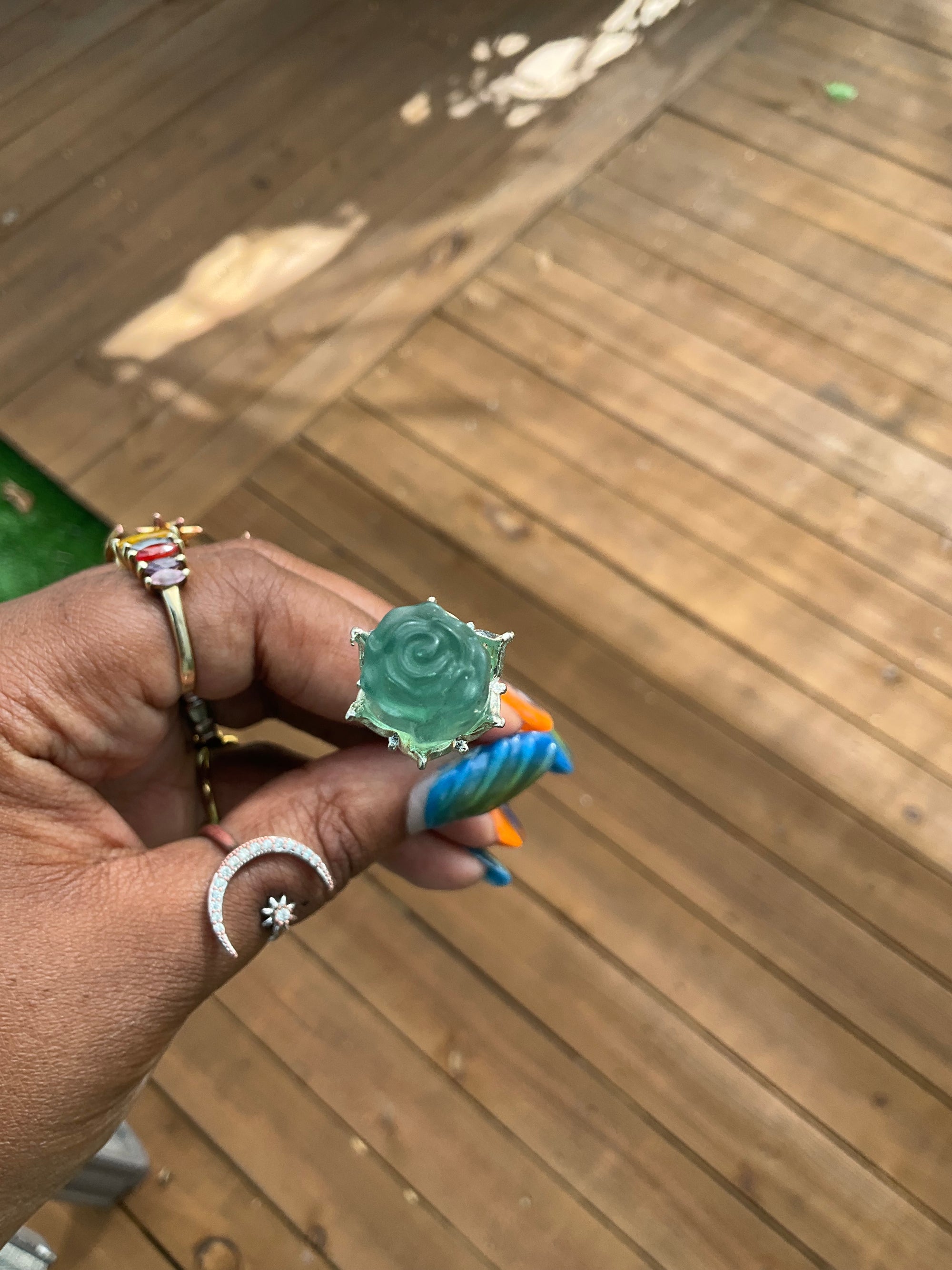 Fluorite Hair Stick