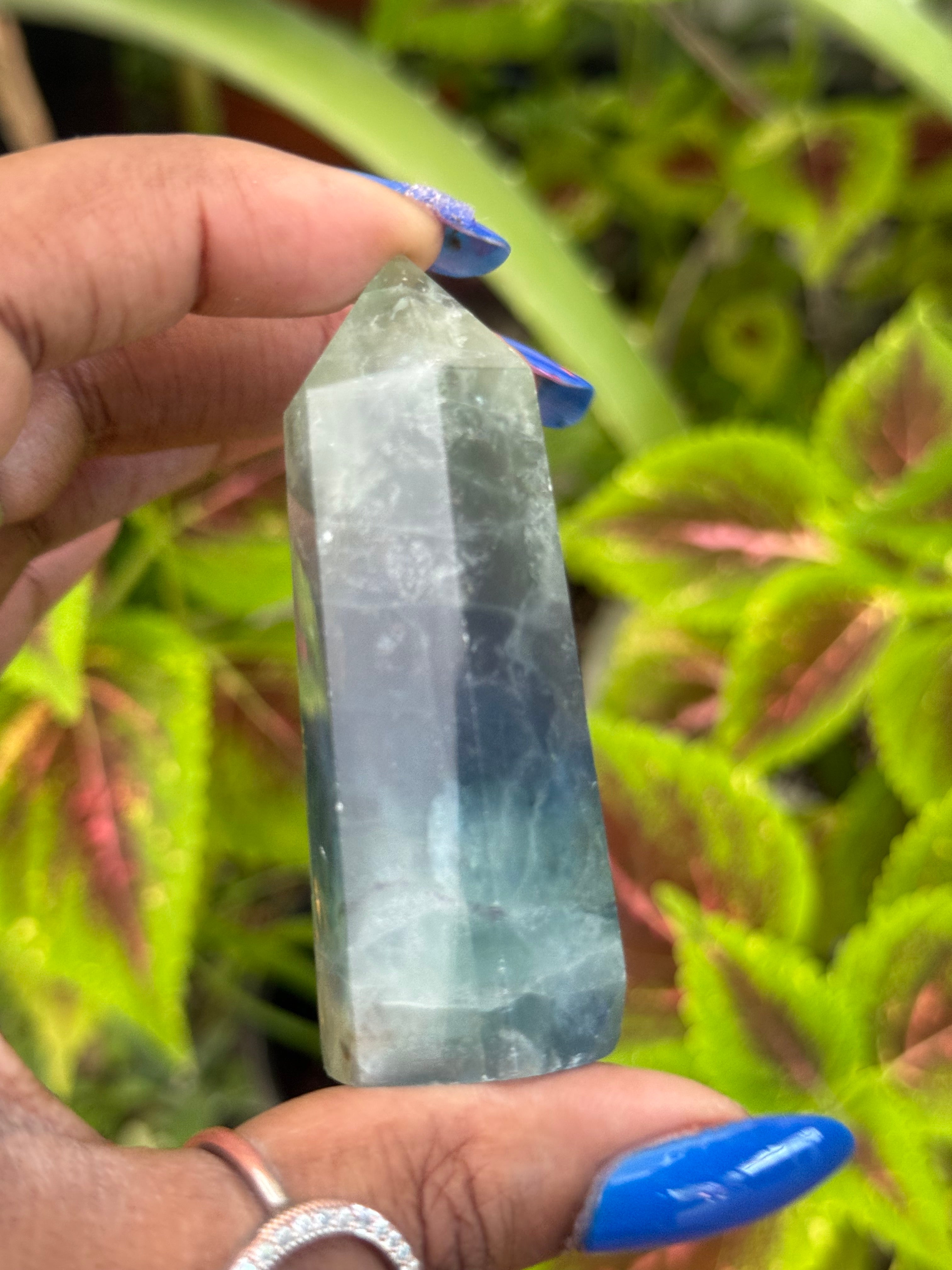 Rainbow Fluorite Point