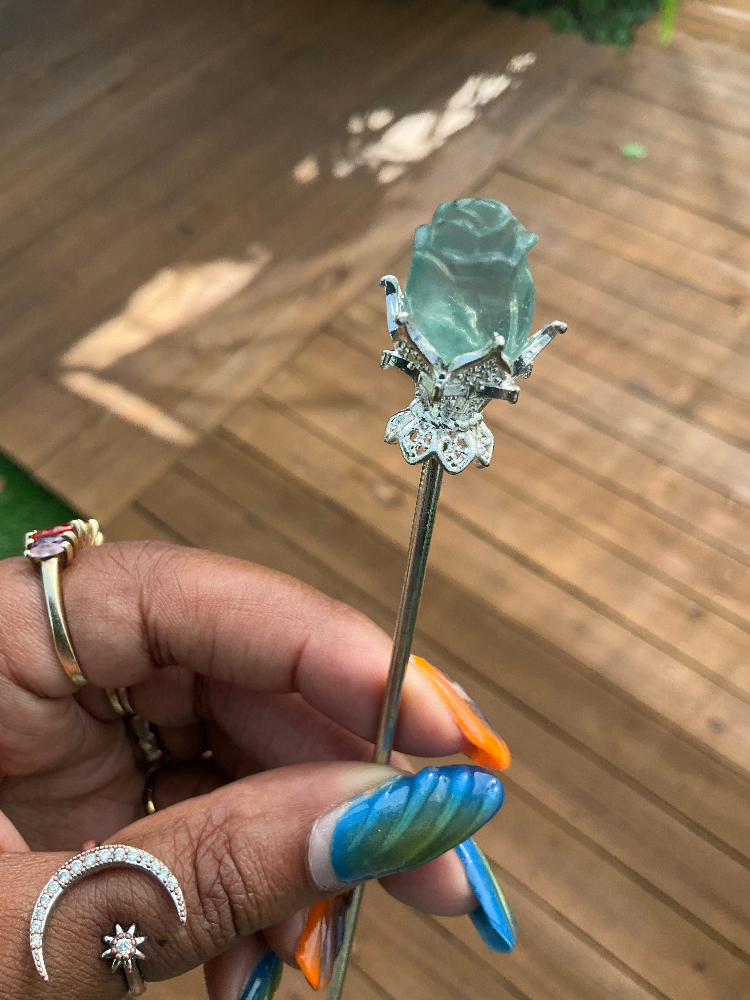 Fluorite Hair Stick