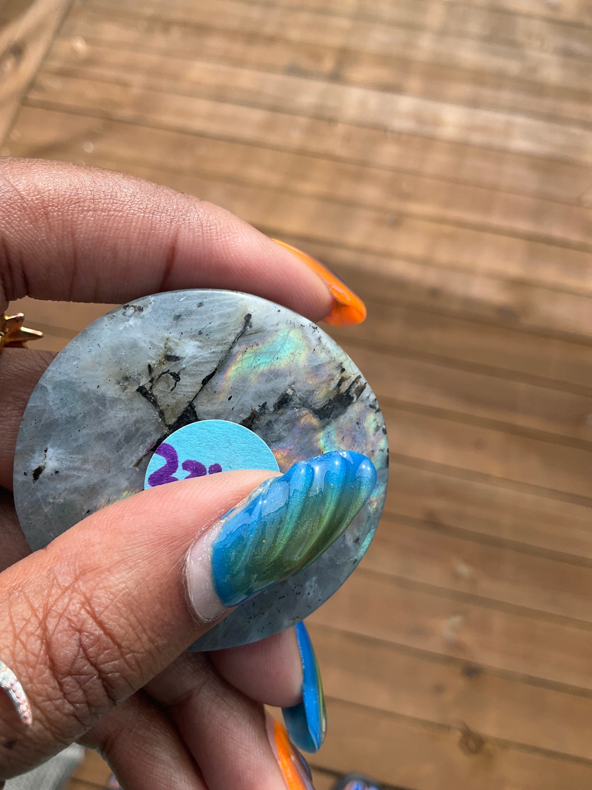 Labradorite Lion Medallion