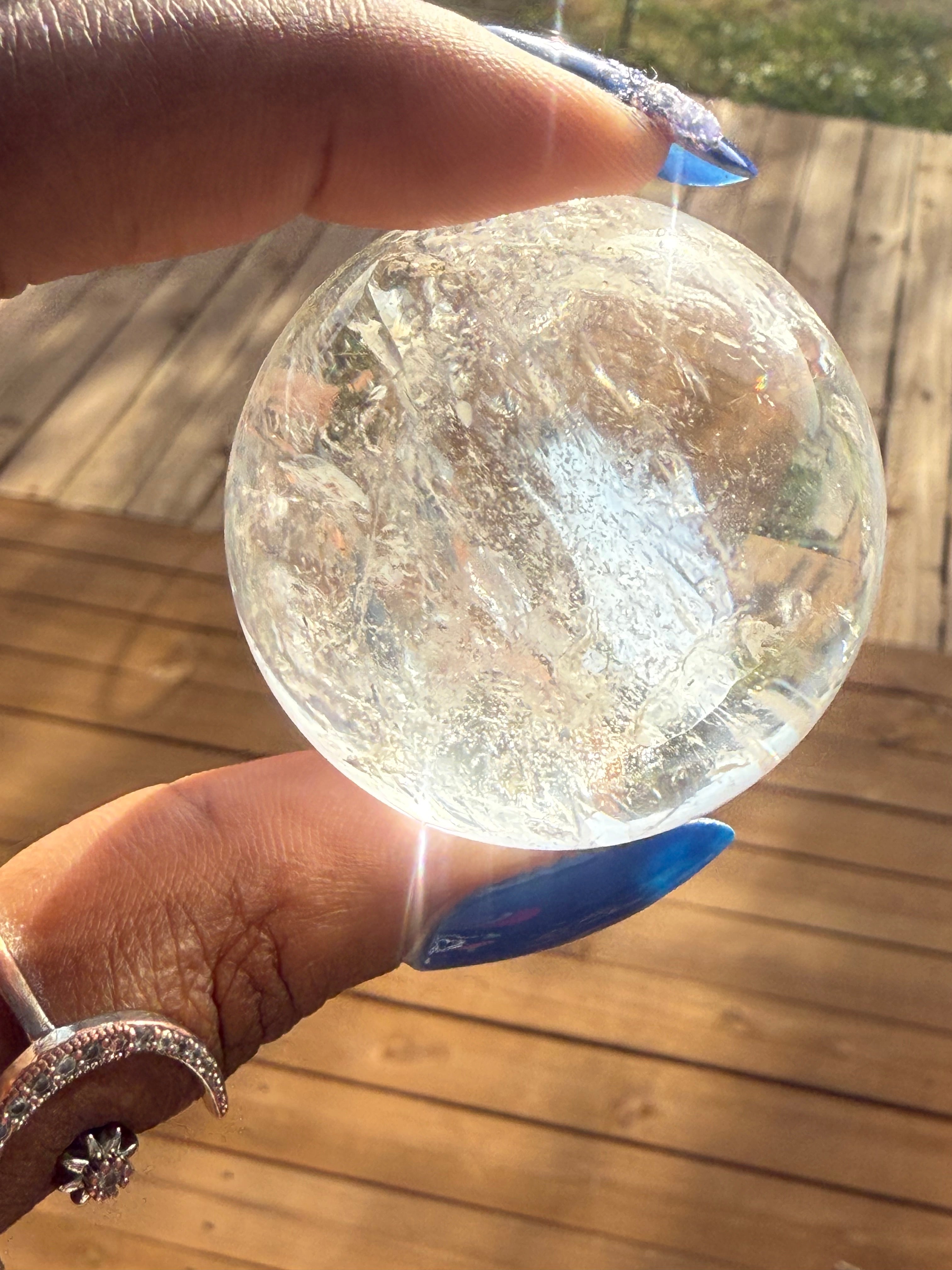 Rainbow Quartz Sphere