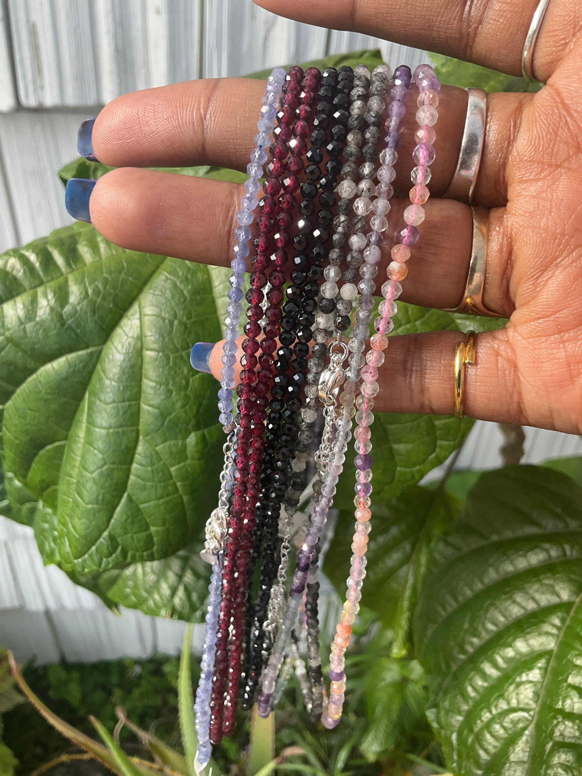 Faceted Crystal Necklace