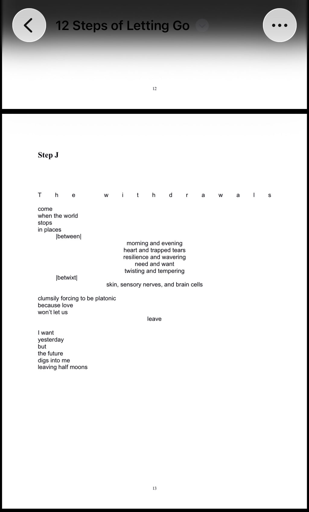 12 Steps of Letting Go *Limited Quantity*