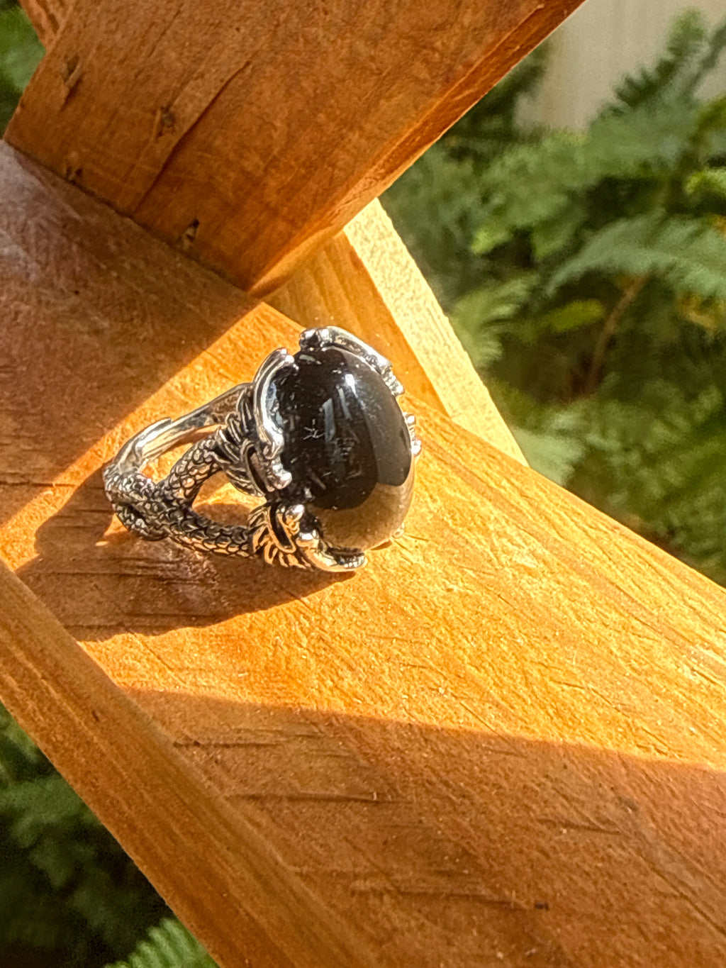 Onyx Dragon Ring