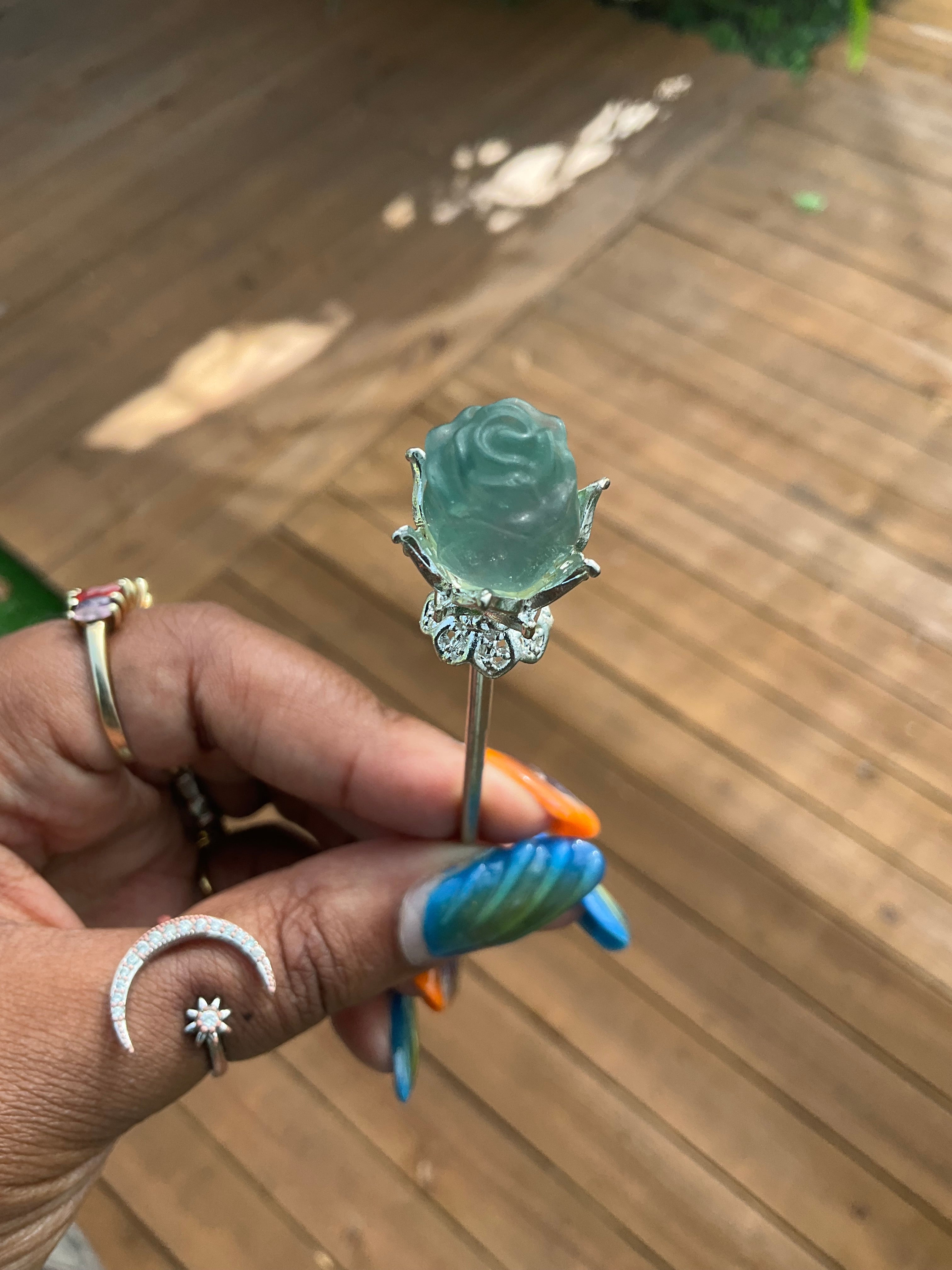 Fluorite Hair Stick