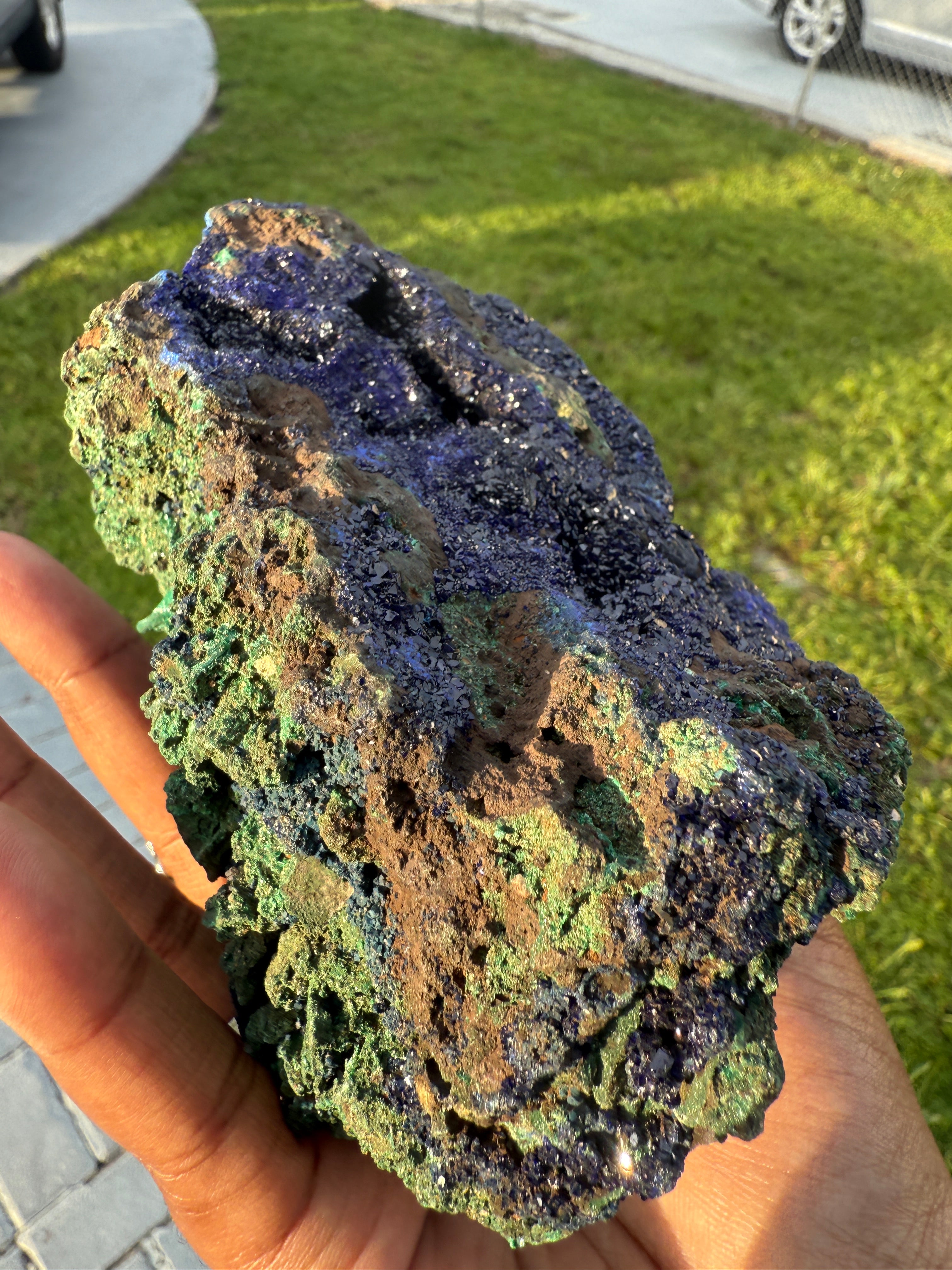 Azurite & Malachite Druzy Specimen